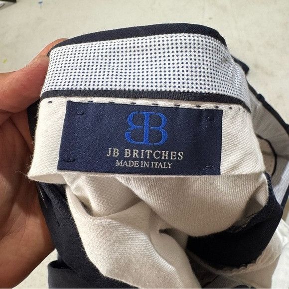 Designer New JB Britches Torino Classic Navy Men's Dress Pants Sz 36R Size US 36 / EU 52 - 4 Thumbnail
