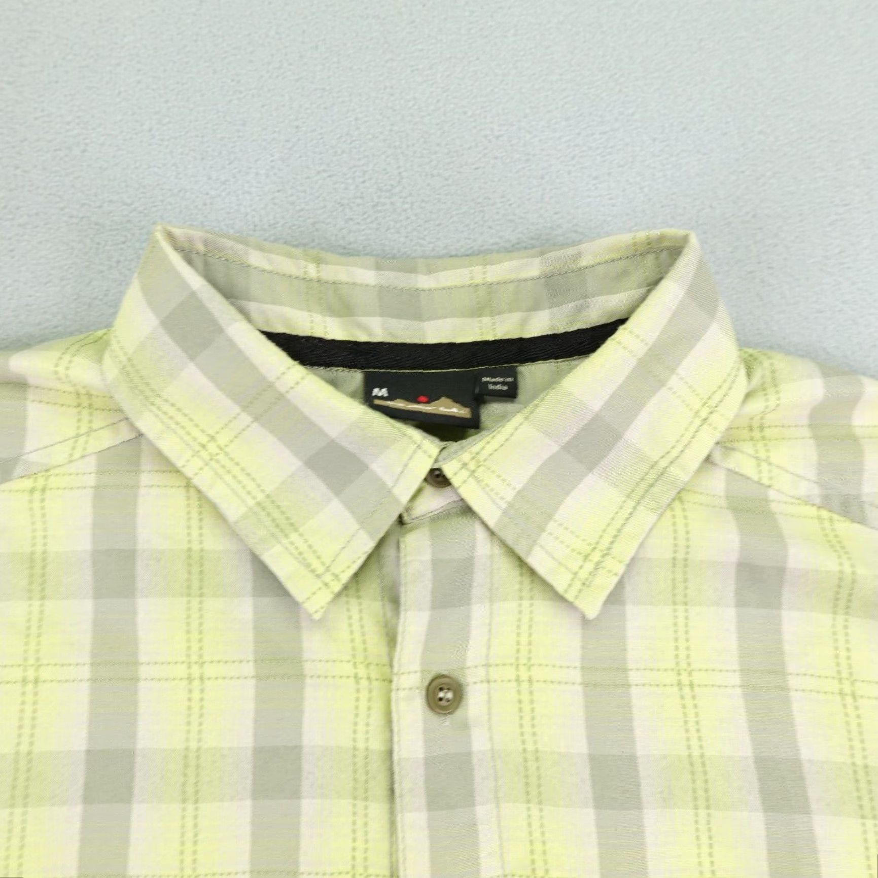 KAVU KAVU Shirt Mens Medium Green Plaid Button Up Outdoors Lightweight Camping Hiking Size US M / EU 48-50 / 2 - 2 Thumbnail