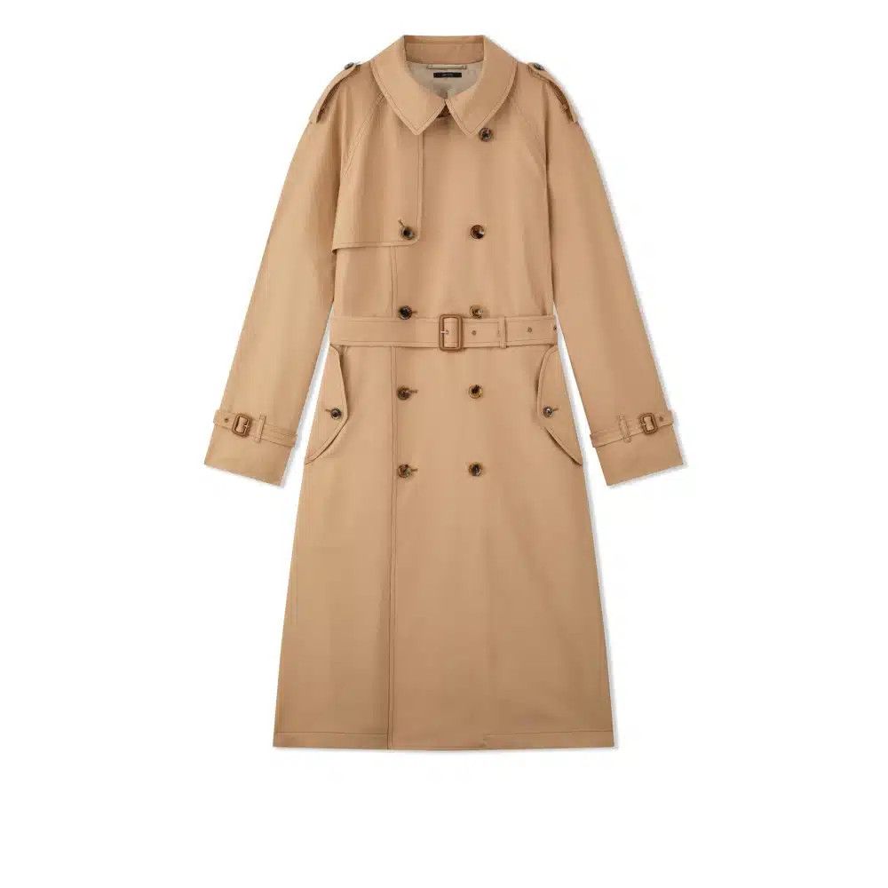 o1loc1c1224 TFO874 Long Coat in Beige
