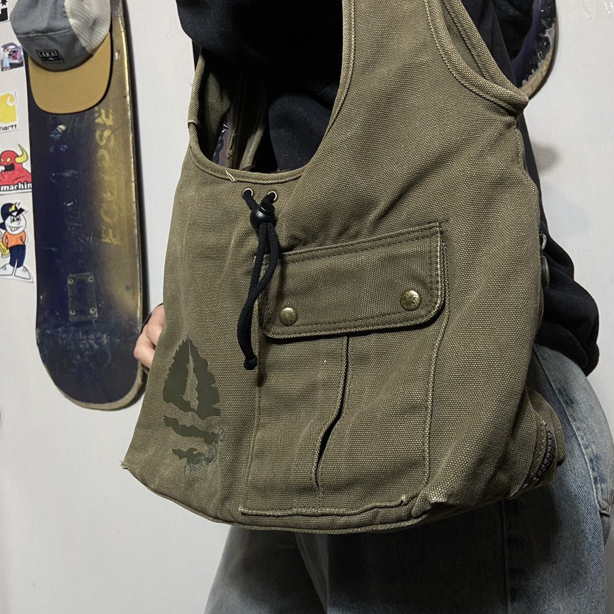 Vintage 📌 Crazy Avant-Garde Y2K Shoulder Bag Size ONE SIZE - 2 Thumbnail