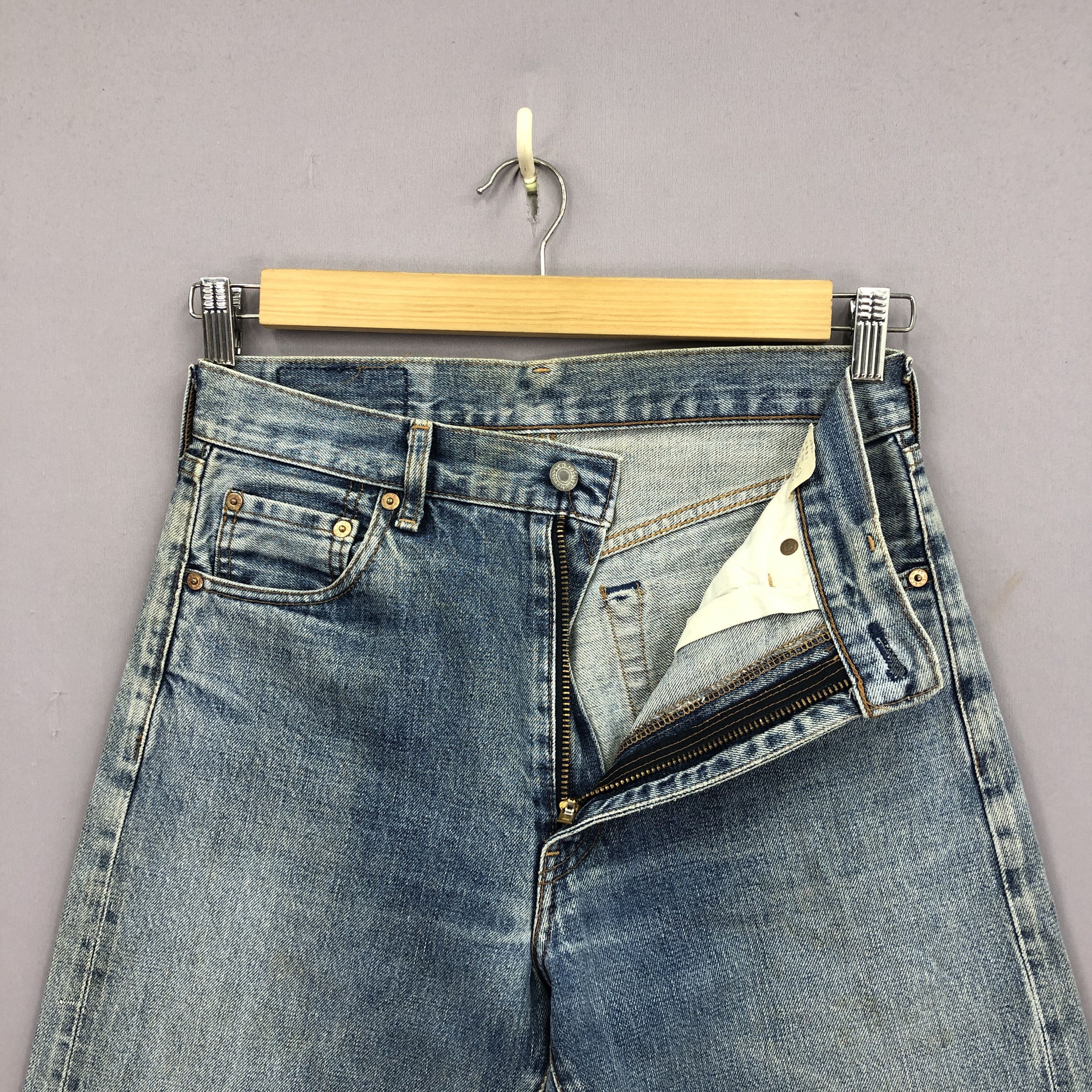 Levi's Vintage Levi's 502 Selvedge Jeans Light Wash Denim GF30248 Size 28" / US 6 / IT 42 - 7 Thumbnail