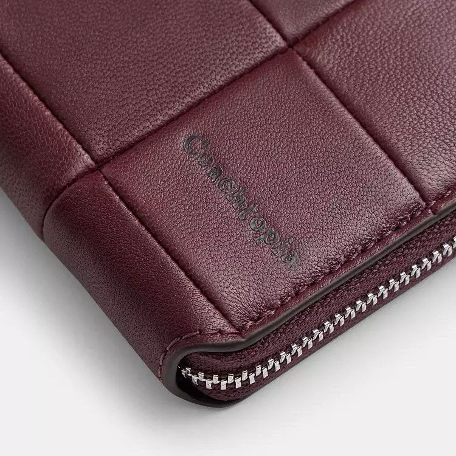 Coach NWT Coach Alter/Ego Zip Around Wallet merlot CDU07 Leather Size ONE SIZE - 9 Thumbnail