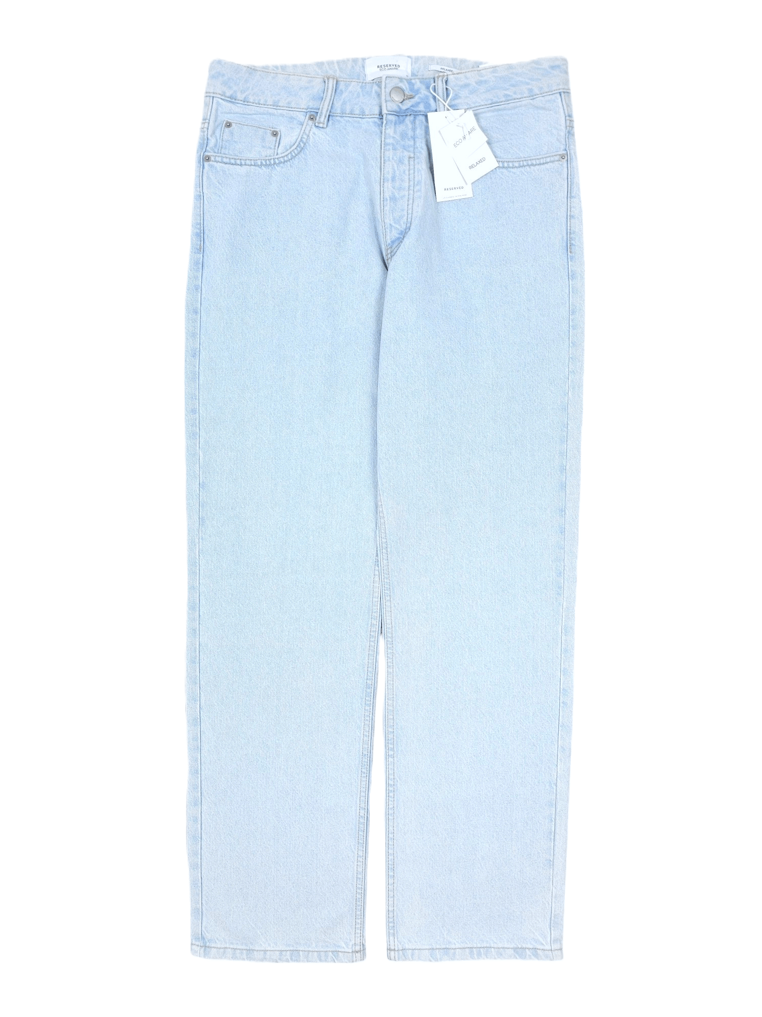 Japanese Brand × Vintage 💎 NEW Size 32/32 Baby Blue Baggy Relaxed Wide Leg Jeans Size US 32 / EU 48 - 1 Thumbnail