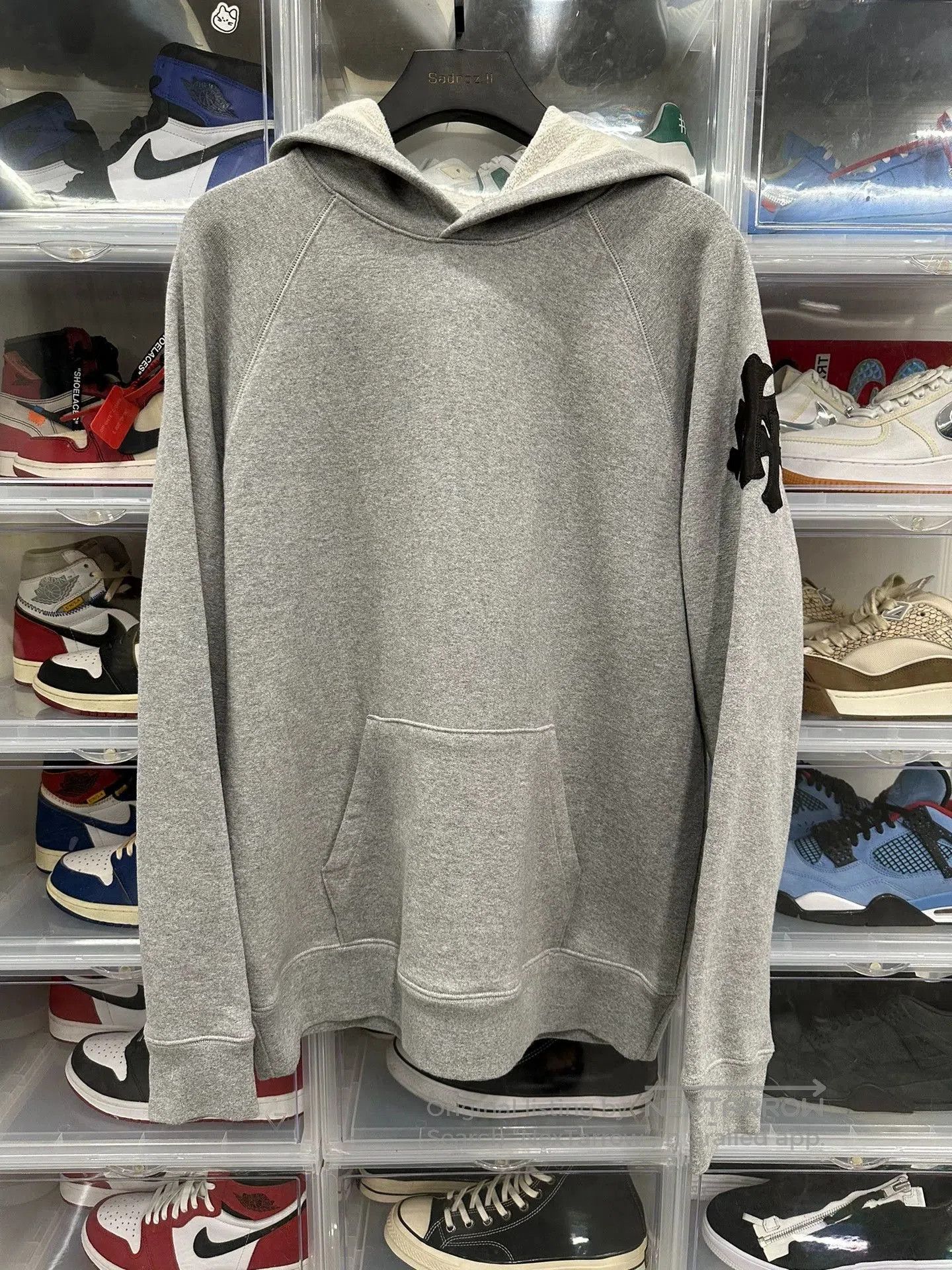 Chrome Hearts chrome hearts gray hooded sweatshirt with patch. Size US L / EU 52-54 / 3 - 1 Thumbnail