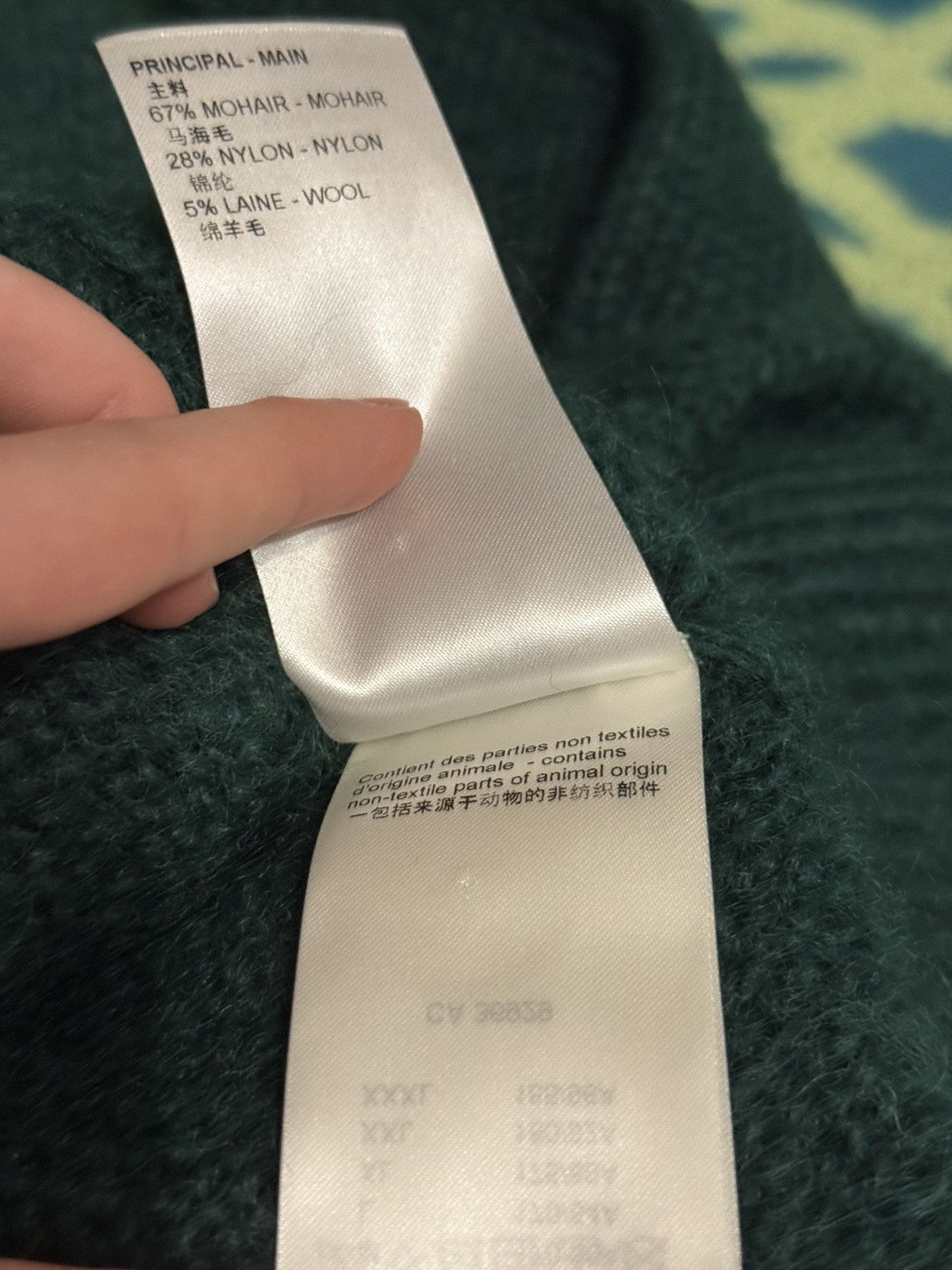 Louis Vuitton Louis Vuitton Green Mohair Knit Cardigan Sweater Season 2022 Size US S / EU 44-46 / 1 - 14 Thumbnail