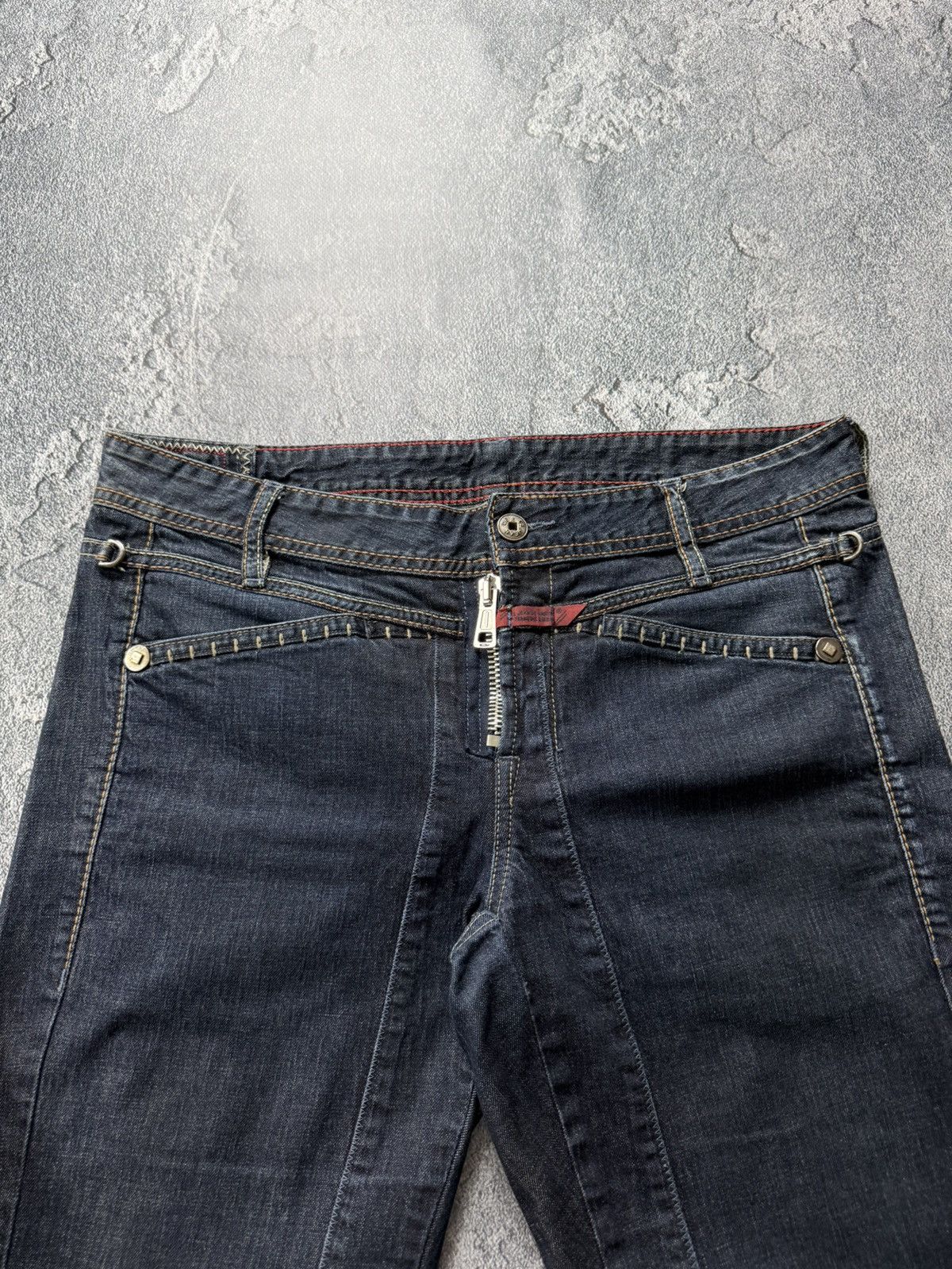 Marithe + Francois Girbaud Marithe Francois Girbaud VNTG Button Hem Grunge Biker Jeans Size 30" / US 8 / IT 44 - 5 Thumbnail