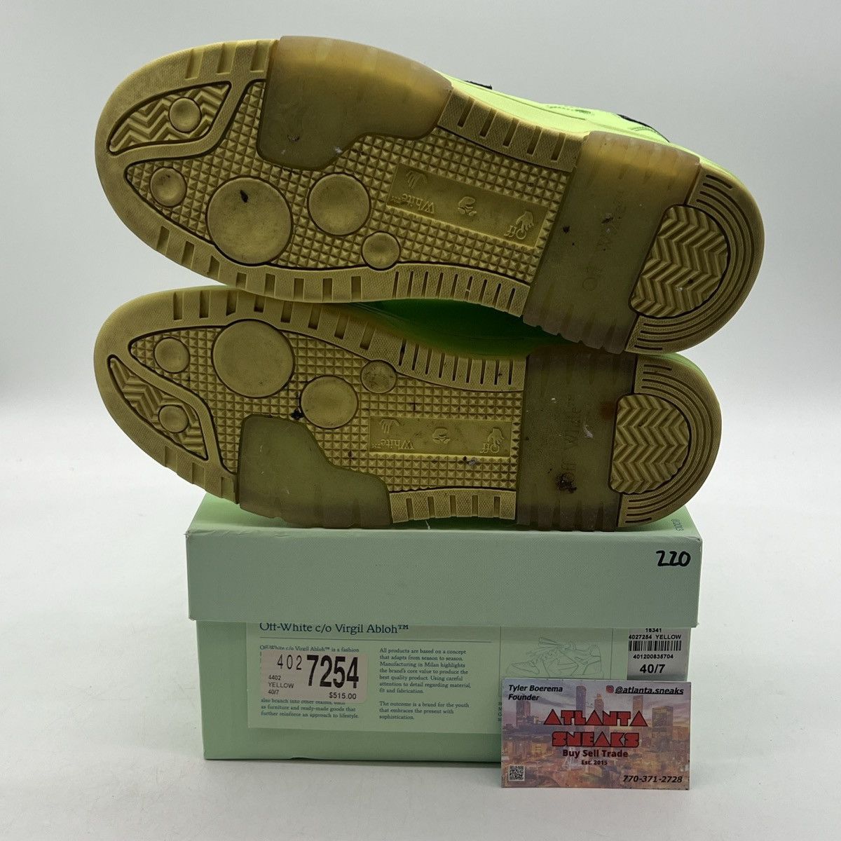 Off-White Off white out of office low fluo green Size US 9.5 / EU 42-43 - 7 Thumbnail