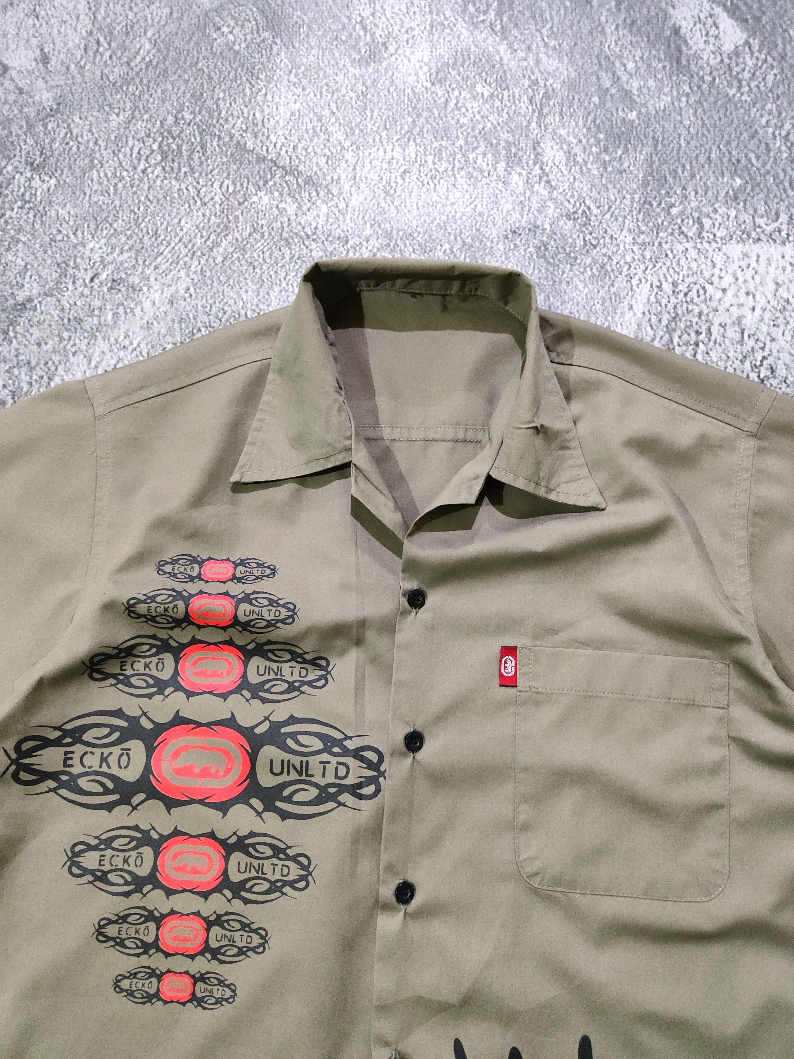Ecko Unltd. Vintage Y2K Ecko Unltd. Tribal Button Shirt Size US M / EU 48-50 / 2 - 3 Thumbnail