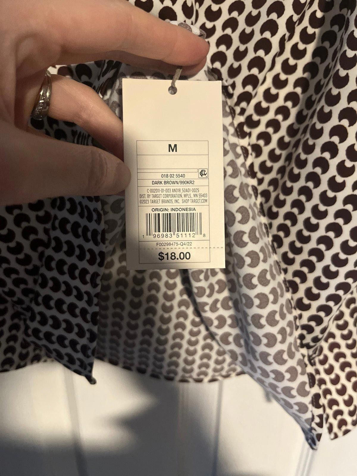 Designer Stylish Women's Spaghetti Strap Top - Medium - Modern Print Size M / US 6-8 / IT 42-44 - 2 Thumbnail