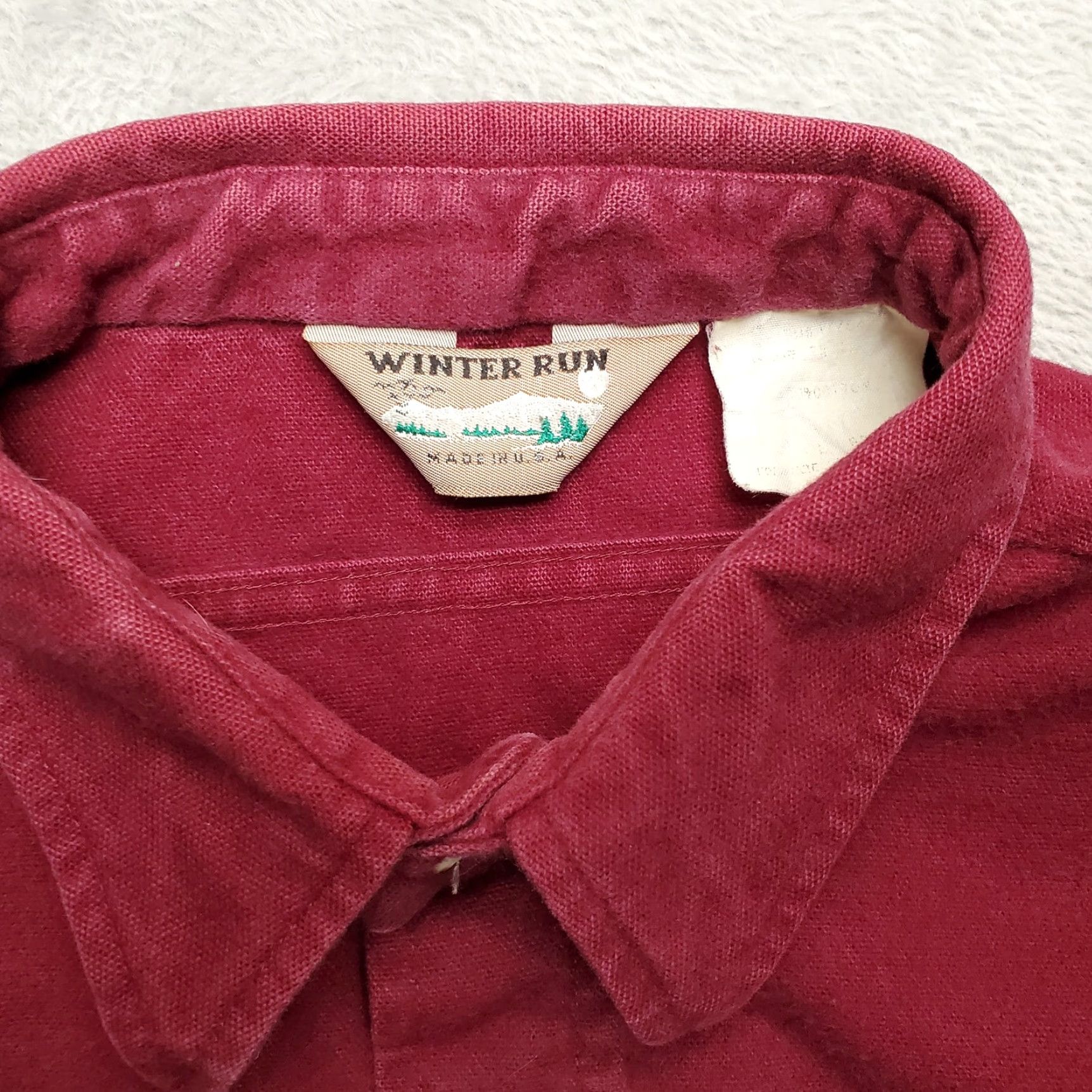 Vintage VINTAGE Winter Run Shirt Mens L Maroon Chamois Outdoor Flannel Cabin Casual Size US L / EU 52-54 / 3 - 4 Thumbnail