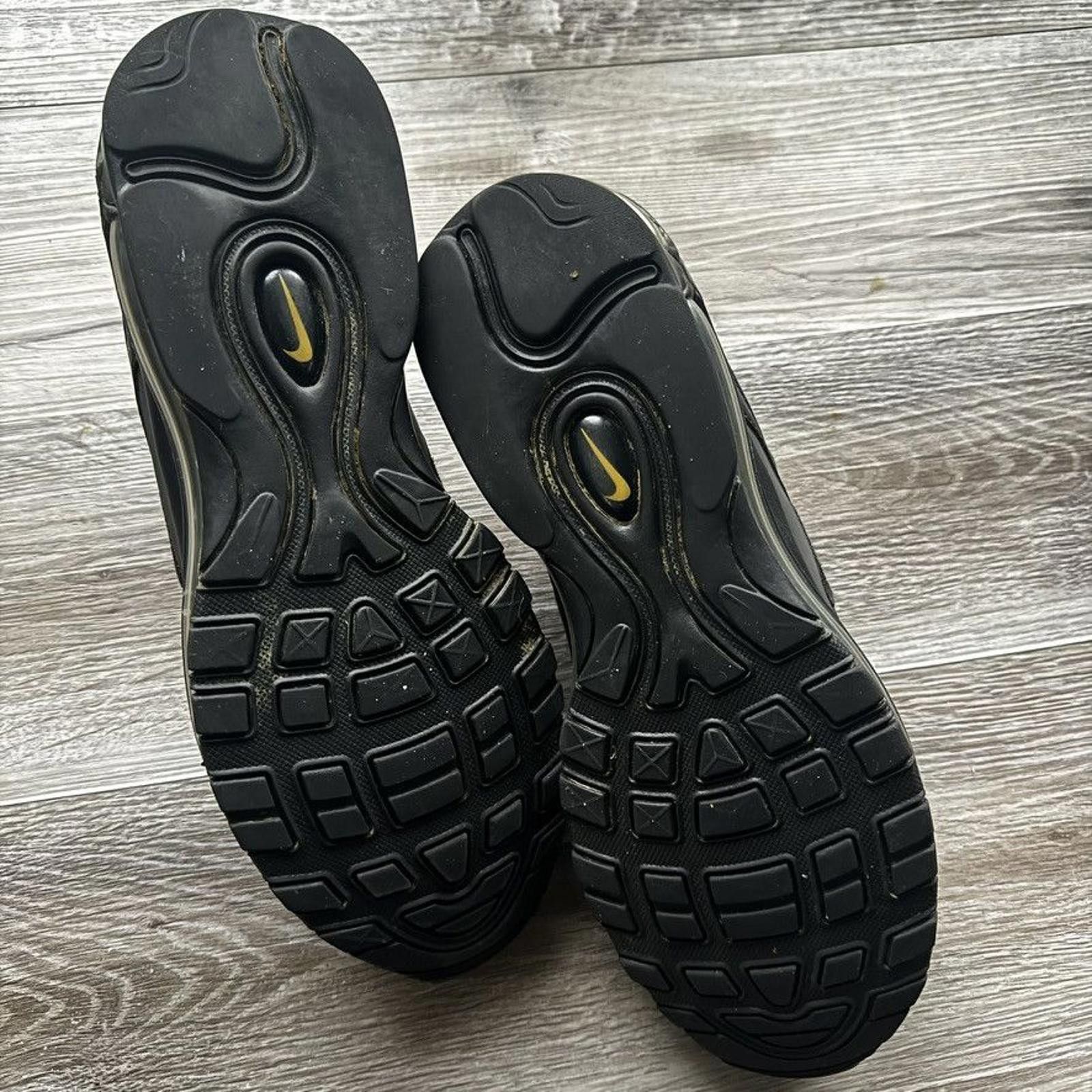 Nike NIKE • Air Max 97 "Black Reflective Gold" (12M) Size US 12 / EU 45 - 5 Thumbnail