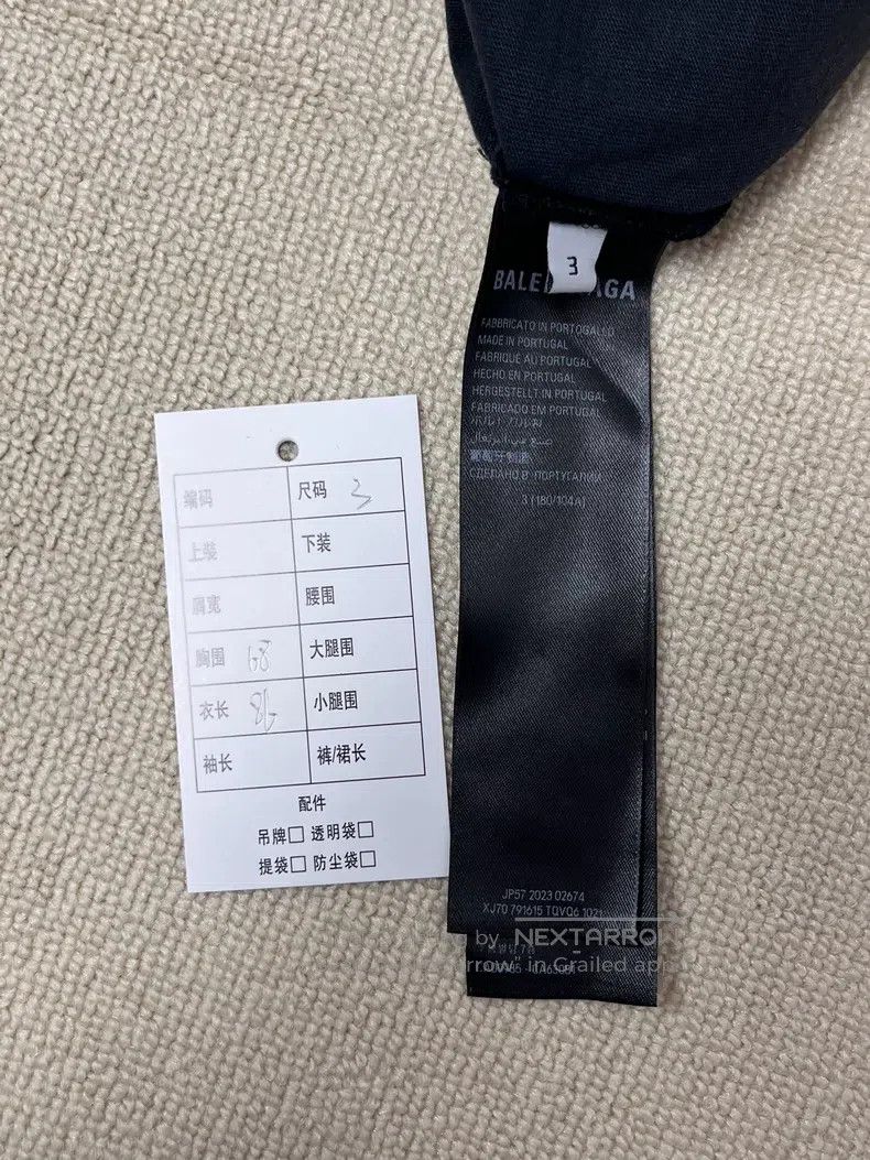 Balenciaga Balenciaga Tape 3B Combination Patchwork Water Wash Destro Size US L / EU 52-54 / 3 - 4 Thumbnail