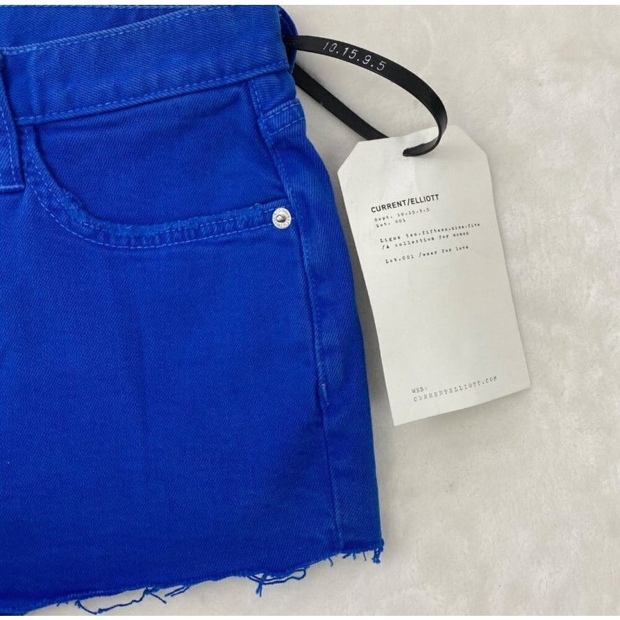 Current/Elliot NWT Current/Elliott Women's 25 Boyfriend Denim Shorts Blue Size 25" / US 0 / IT 36 - 7 Thumbnail