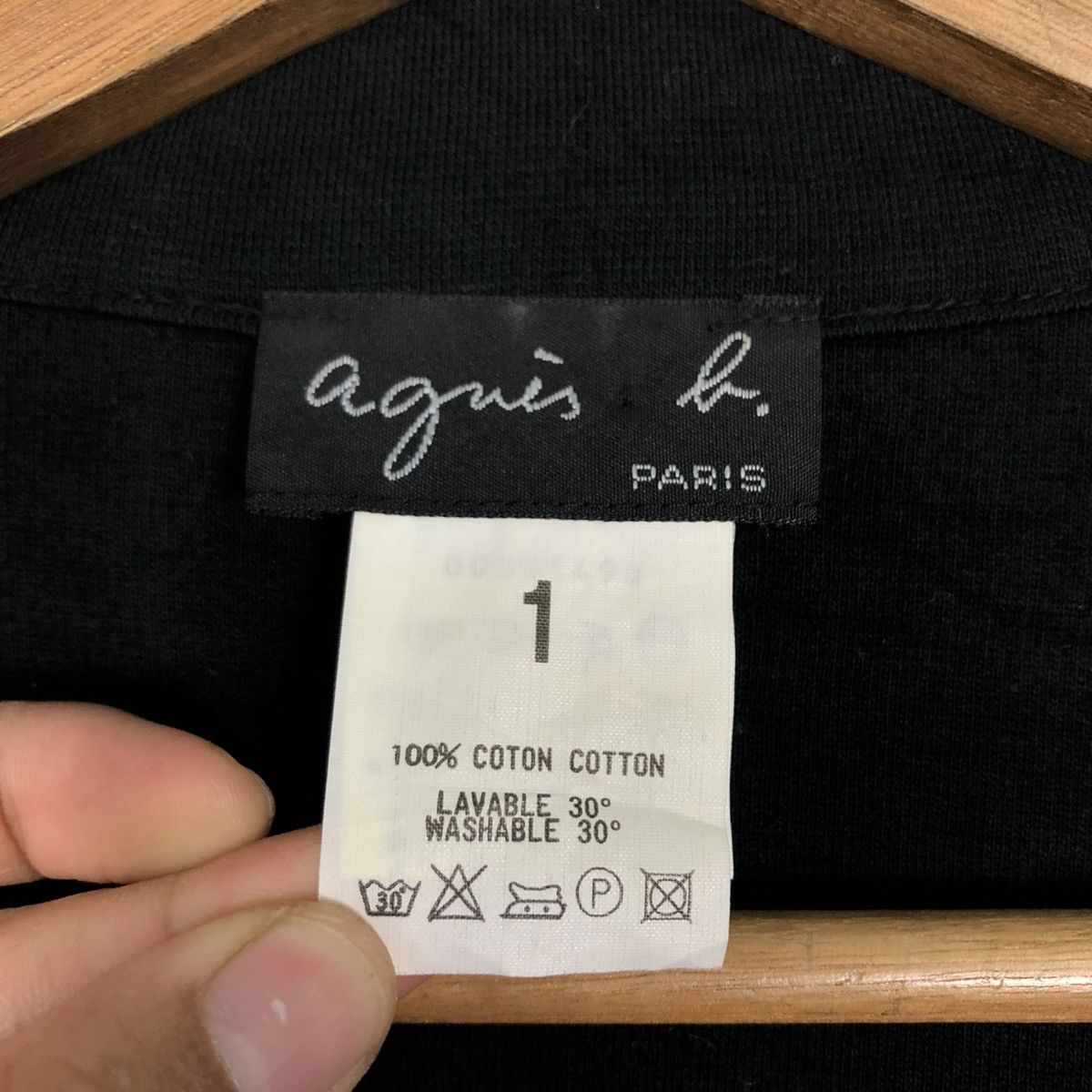 agnes b. 🔥RICH BLACK VINTAGE CHORE JACKET AGNES B. PARIS Size US S / EU 44-46 / 1 - 20 Thumbnail