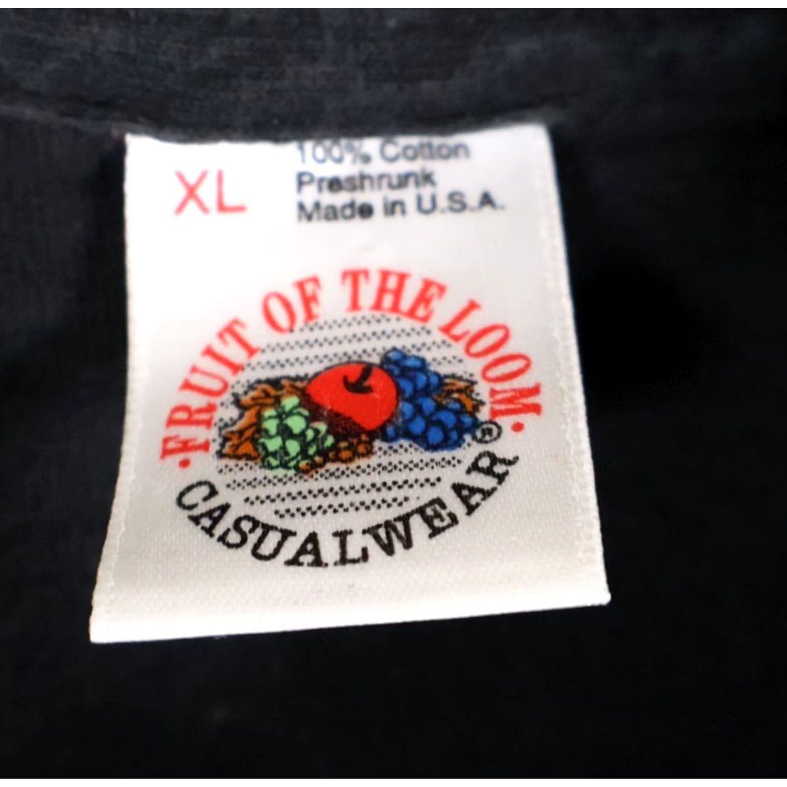 Fruit Of The Loom VINTAGE 90s Bugs Bunny T-Shirt Fruit of the Loom Black XL Adult Men Short Sleeve Crew Neck Cotton Size US XL / EU 56 / 4 - 3 Thumbnail