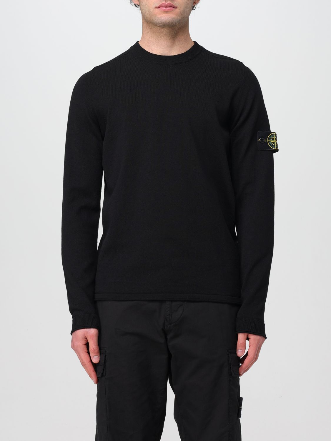 image of Stone Island Sweater Men Black (Size Small)