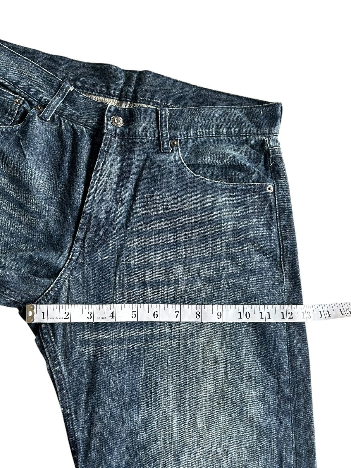 Kapital Vintage Skull Japanese Punk Style Distressed Denim jeans Size US 34 / EU 50 - 12 Thumbnail