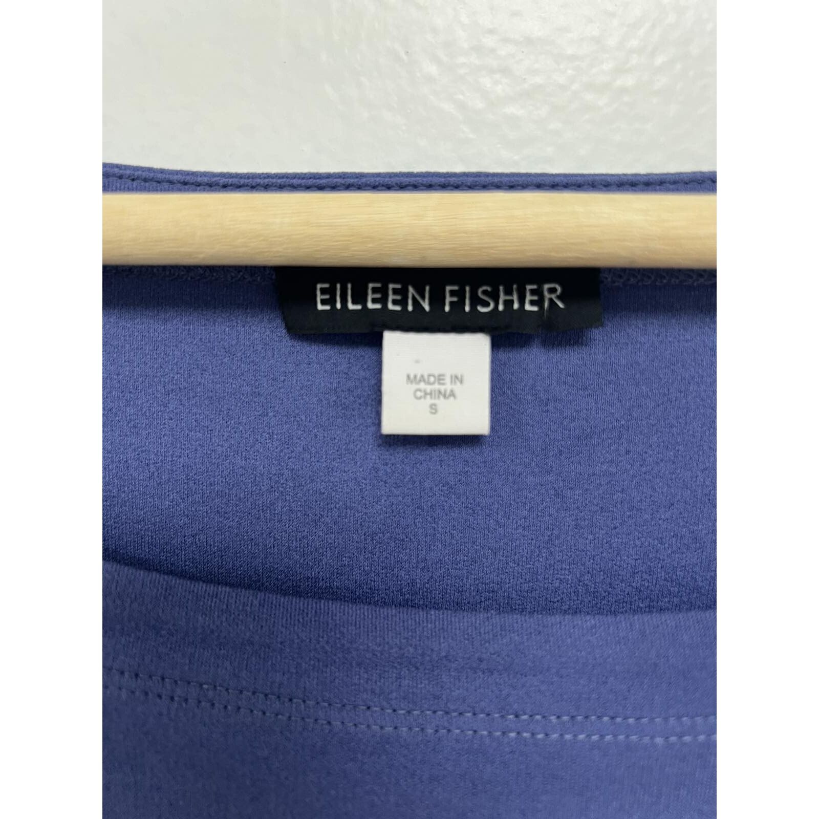Eileen Fisher EILEEN FISHER Women Interlock Scoop Neck Navy S A001922 Size S / US 4 / IT 40 - 3 Thumbnail