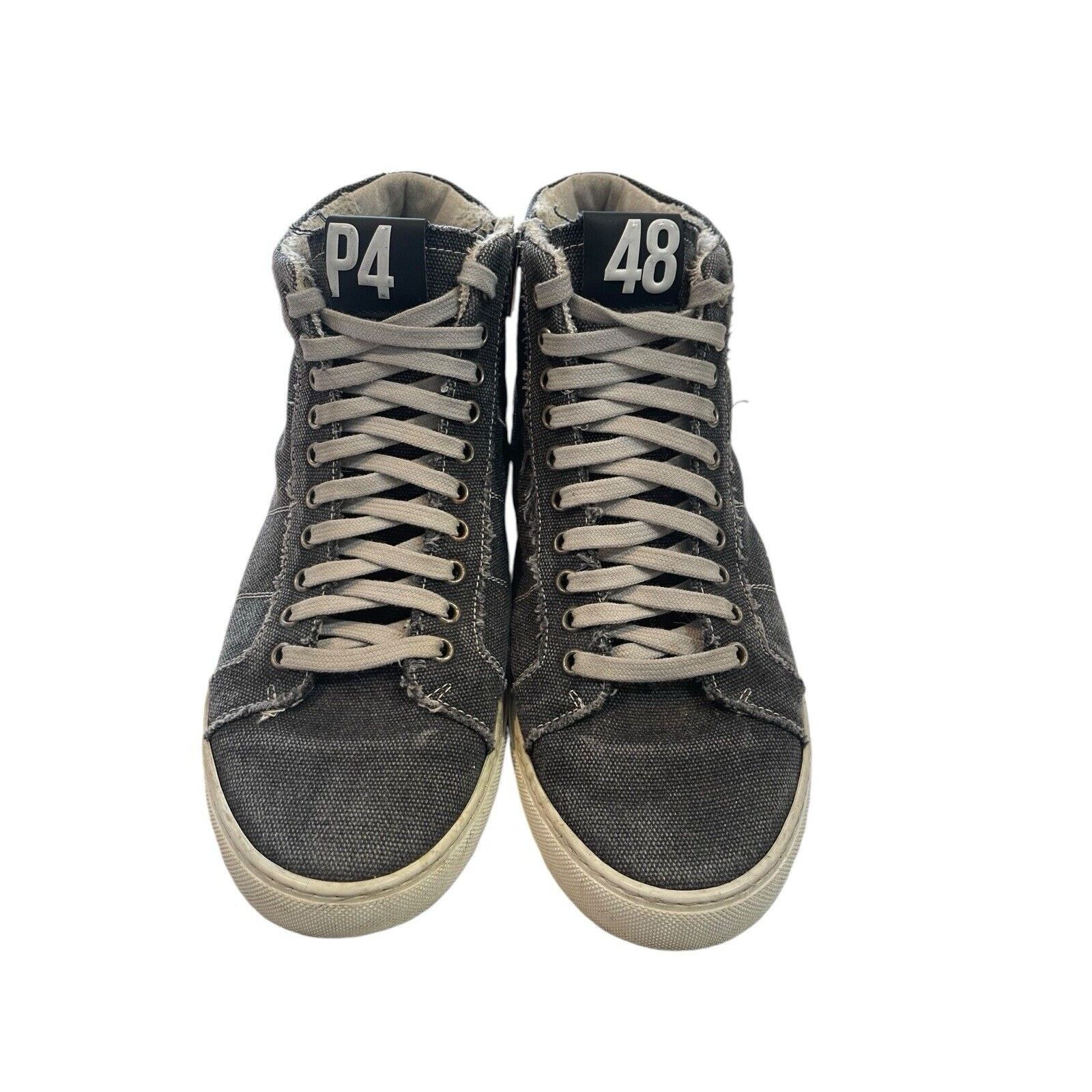 P448 P448 Star High Top Denim Skate Sneakers Original Retail $320 Size US 9 / EU 42 - 2 Thumbnail