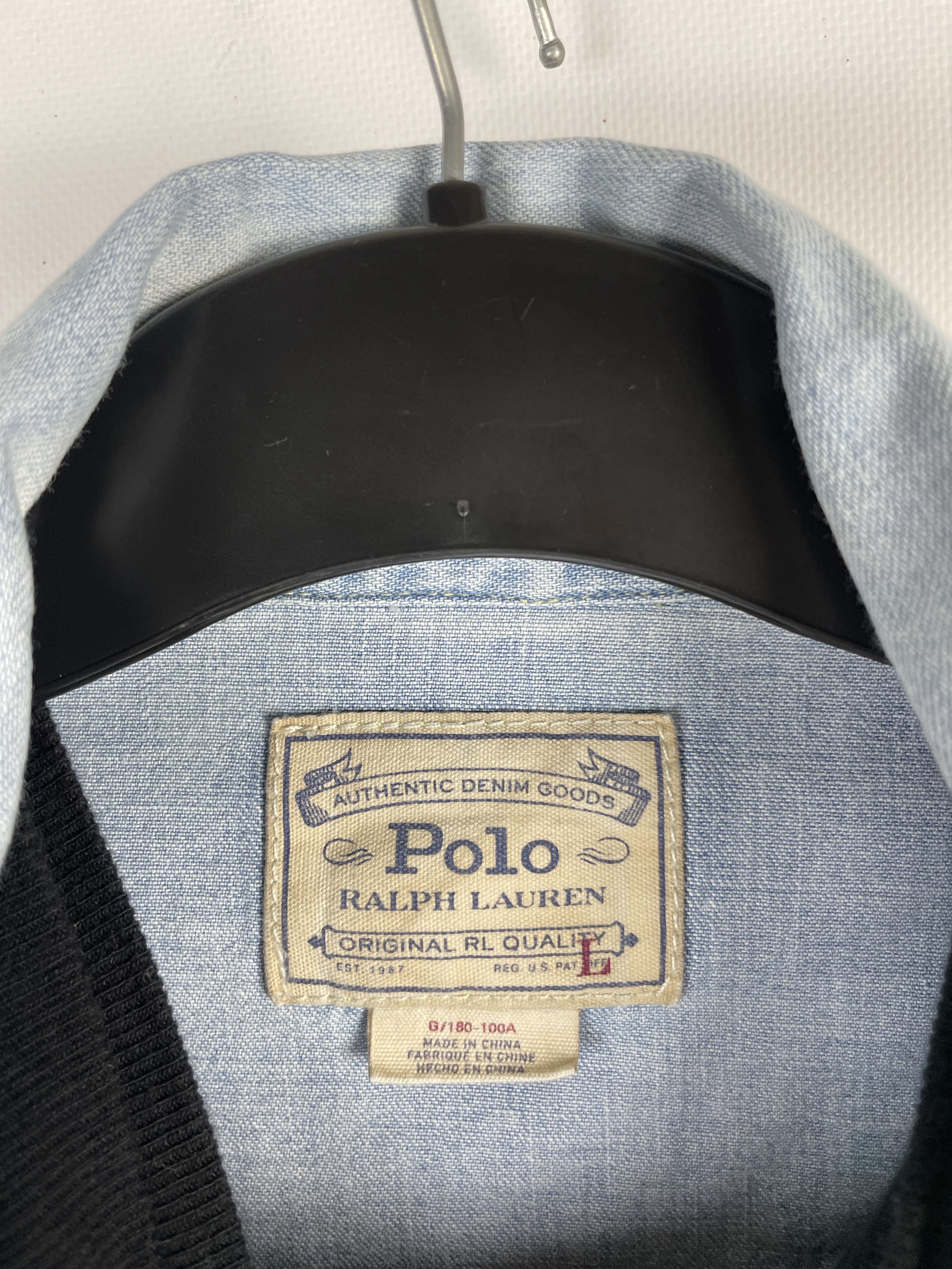 Polo Ralph Lauren Polo Ralph Lauren Vintage Mens Denim Shirt Size US L / EU 52-54 / 3 - 8 Thumbnail