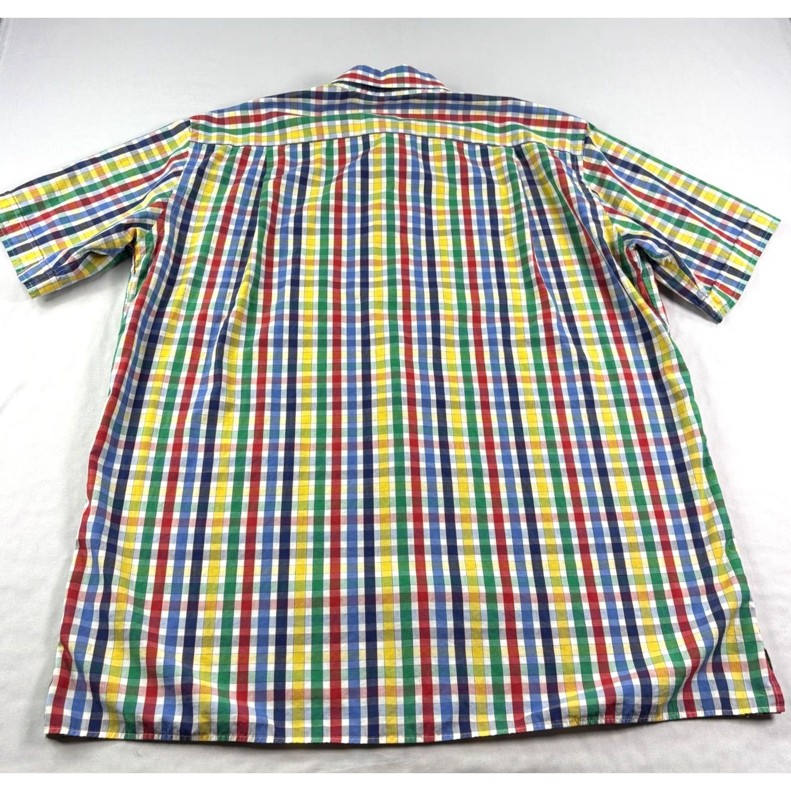 Vintage Maus & Hoffman Shirt Mens XL Button Up Short Sleeve Plaid Cotton Casual Size US XL / EU 56 / 4 - 7 Thumbnail
