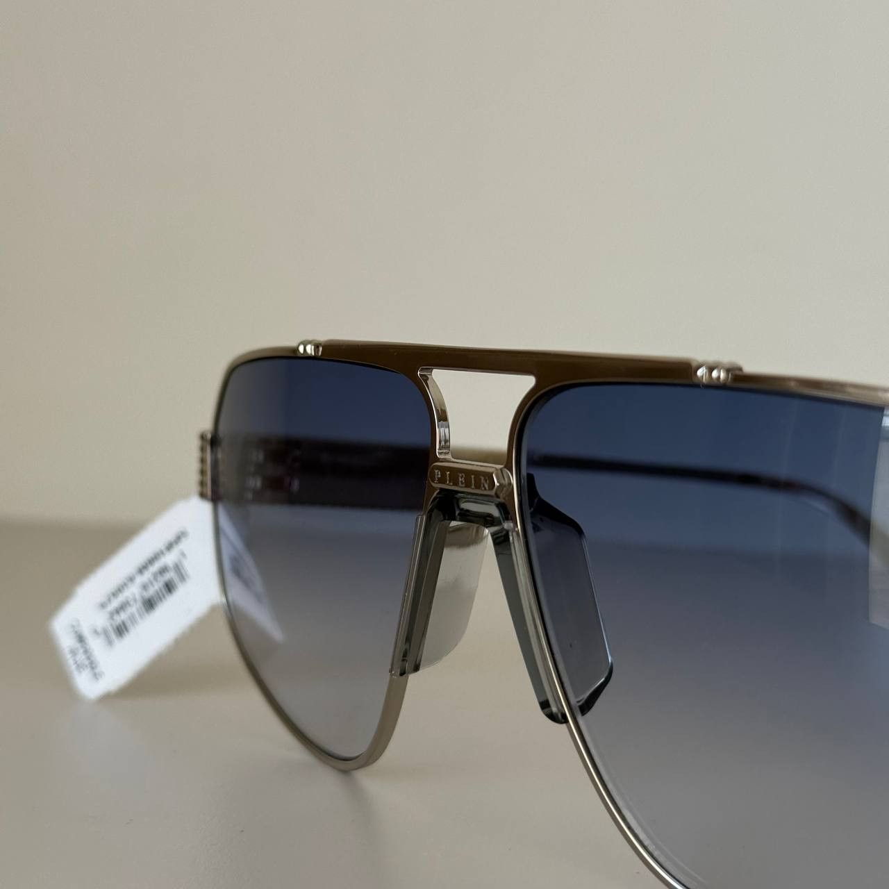Philipp Plein Philipp Plein Rock Superhero SPP106 Men’s Sunglasses Silver Size ONE SIZE - 8 Thumbnail
