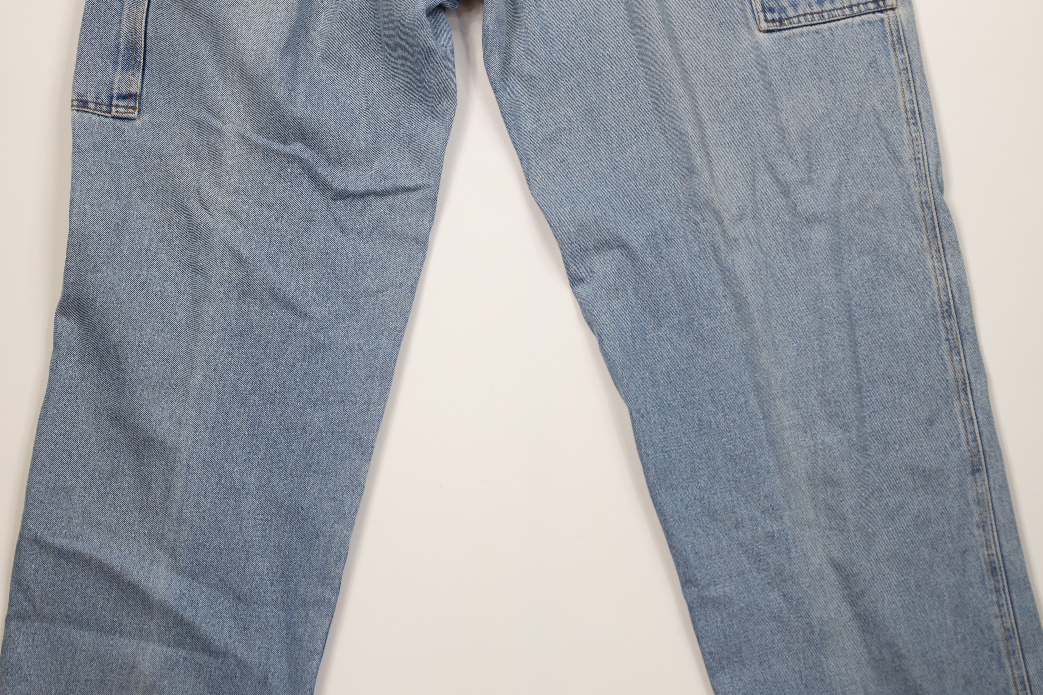 Vintage Vintage 90s Y2K Streetwear Baggy Wide Leg Cargo Jeans Blue Size US 38 / EU 54 - 13 Thumbnail