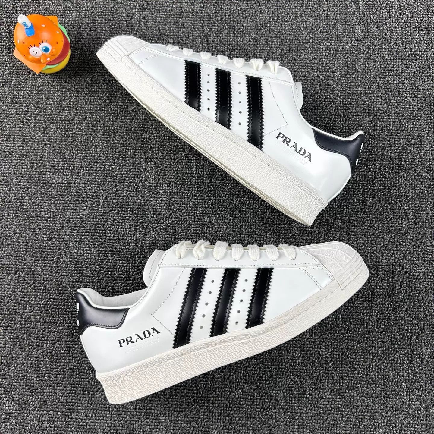 Prada Prada Shell Toe Striped Sneaker 36.5 HB4303 Size US 4.5 / IT 34.5 - 4 Thumbnail