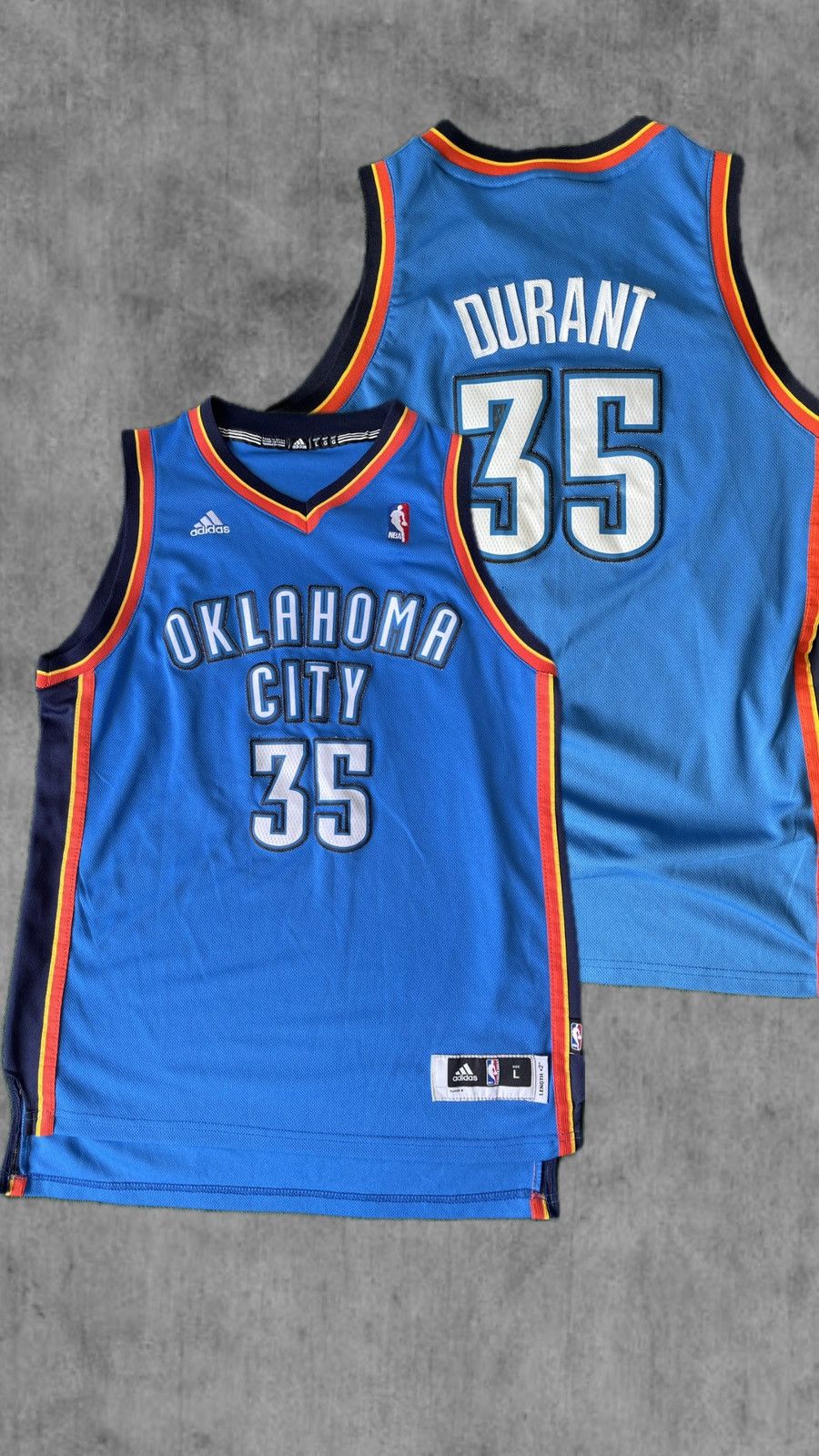 NBA 🔥 Kevin Durant adidas Oklahoma city NBA jersey Vintage 2013 Size US L / EU 52-54 / 3 - 1 Thumbnail