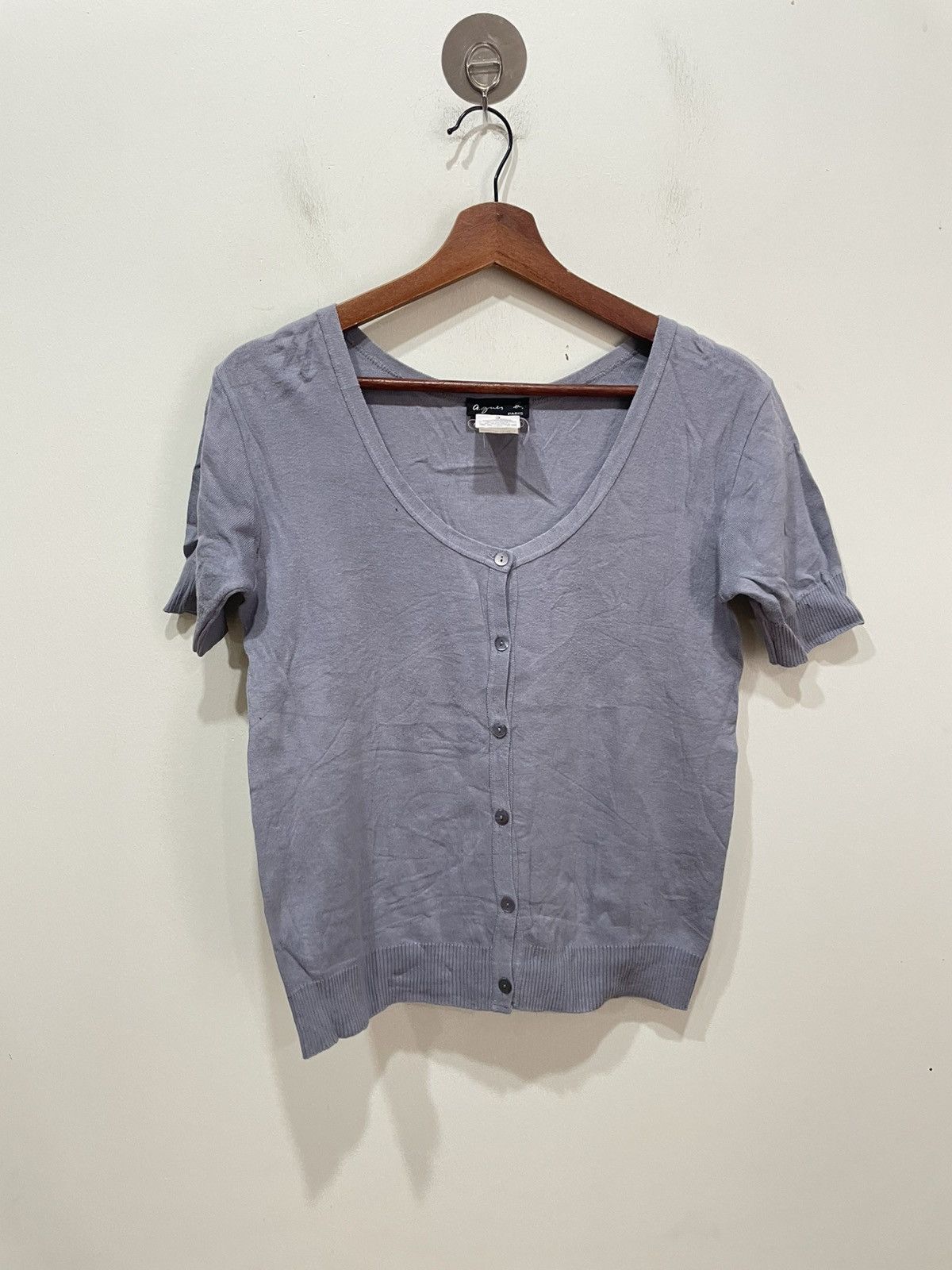 agnes b. Agnes B. Short Sleeve Cardigan Size M / US 6-8 / IT 42-44 - 1 Thumbnail
