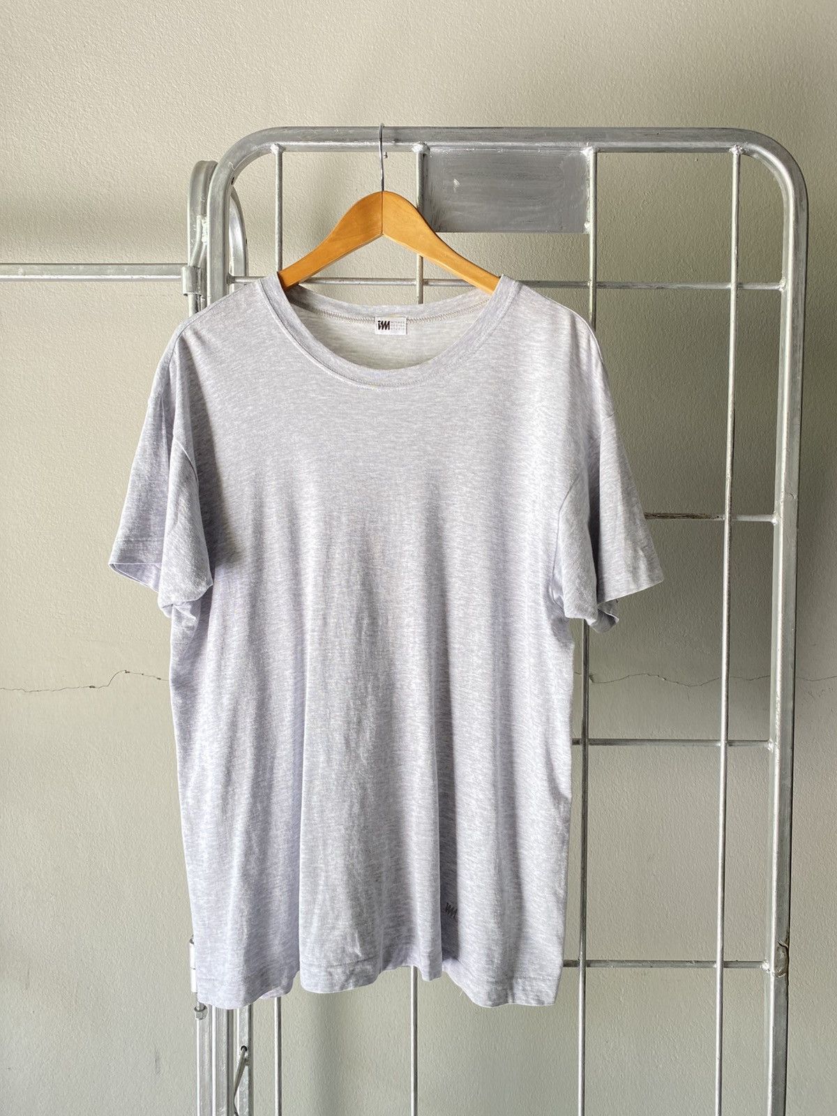 Issey Miyake IM MIYAKE Light Gray Crew Neck Short-Sleeve T-Shirt Size US L / EU 52-54 / 3 - 1 Thumbnail