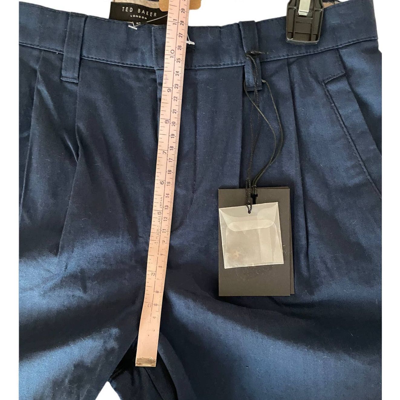 NWT $199 Ted Baker Mens High Rise Straight Pants SZ 28R Blue