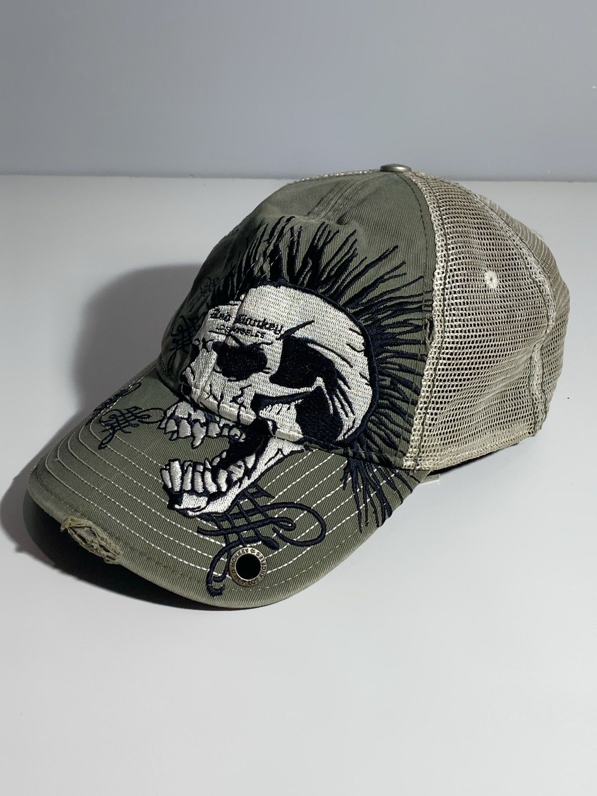 Other 🔥 RED MONKEY SKULL TRUCKER HAT VINTAGE LOS ANGELES VIBES Size ONE SIZE - 6 Thumbnail
