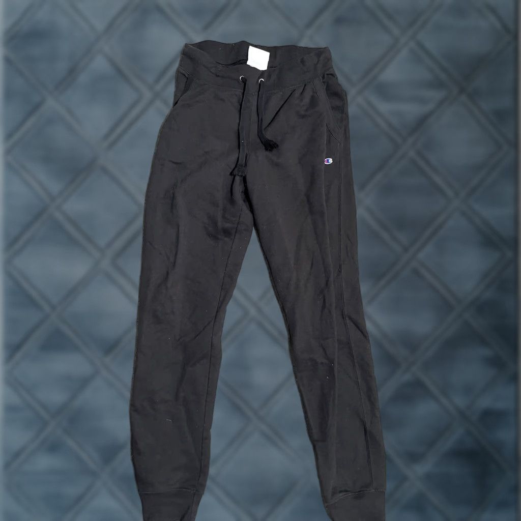 Champion Champion Sweatpants Mens M Black 30x29 Taper Athletic Casual Fleece Pockets Stretch Machine Washable Everyday Sportswear Lounge Size US 31 - 1 Thumbnail