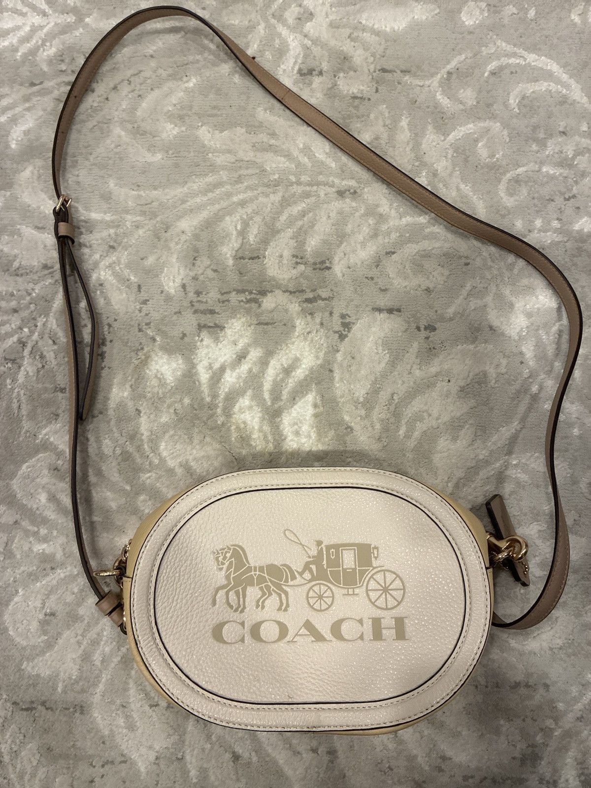 Coach White and yellow crossbody bag Size ONE SIZE - 1 Thumbnail