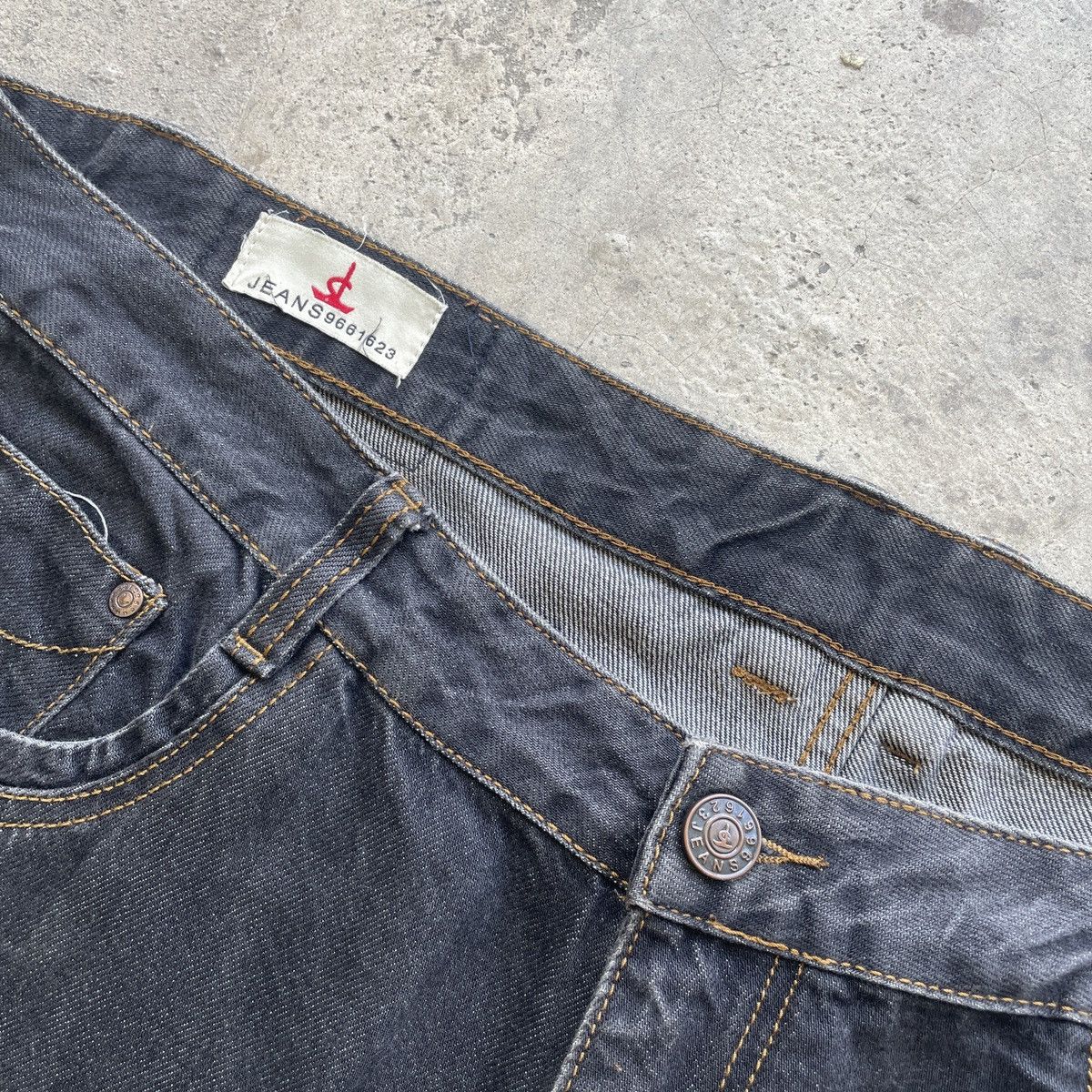 Japanese Brand × Jean W42 Vintage Japanese Black Faded Jeans Pants Denim Size US 42 / EU 58 - 7 Thumbnail