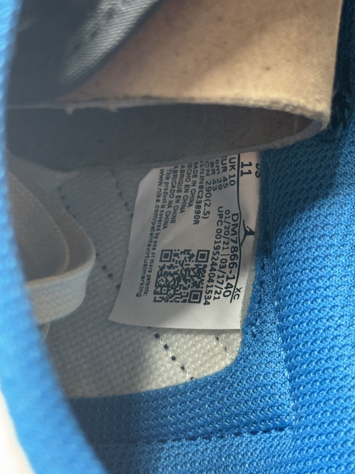 Fragment Design × Nike Travis Scott x Fragment x Air Jordan 1 Low OG SP Size US 11.5 / EU 44-45 - 4 Thumbnail