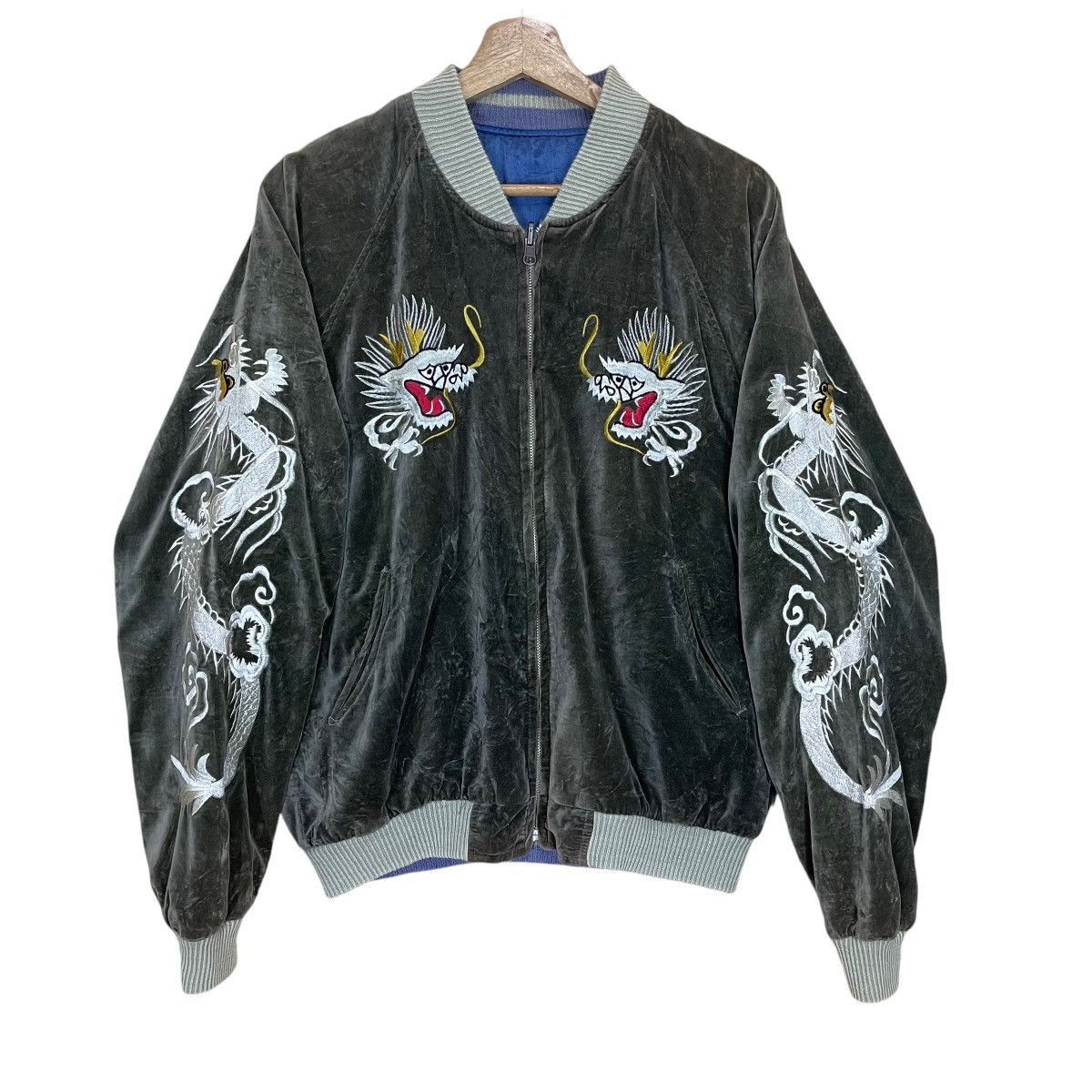 Japanese Brand × Vintage Vintage Sukajan Tiger Reversible Jacket Japanese Size US M / EU 48-50 / 2 - 1 Thumbnail