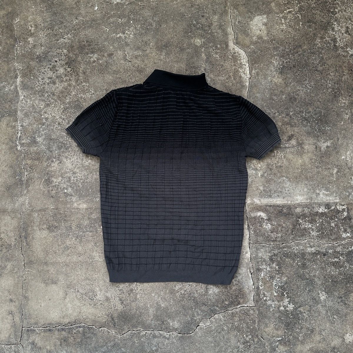 Vintage Vintage Teddy's Japanese Texture Gradient Polo T-Shirt Size S / US 4 / IT 40 - 2 Thumbnail