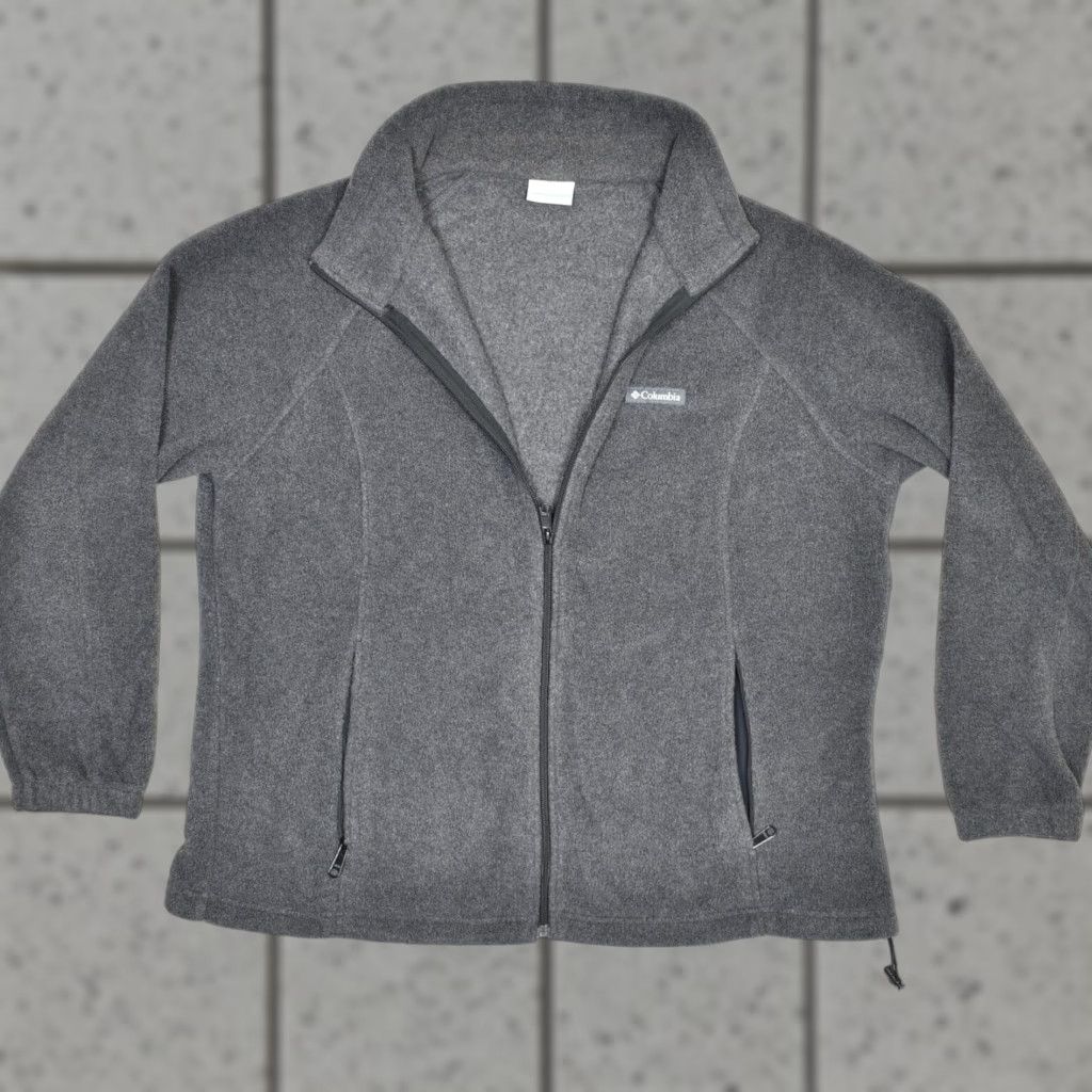 Vintage Columbia Jacket Full Zip Gray 2X Men Big 2X Fleece Polyester Solid Pockets Jacket Size US XXL / EU 58 / 5 - 1 Thumbnail
