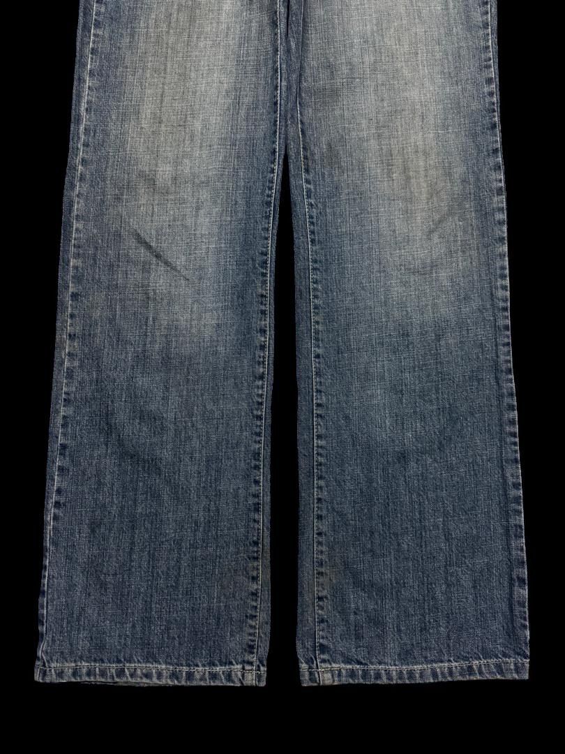 Japanese Brand BAGGY Guga 🇯🇵 Jeans Rusty Mudwash Sick Style Distressed Jean Size US 33 - 7 Thumbnail