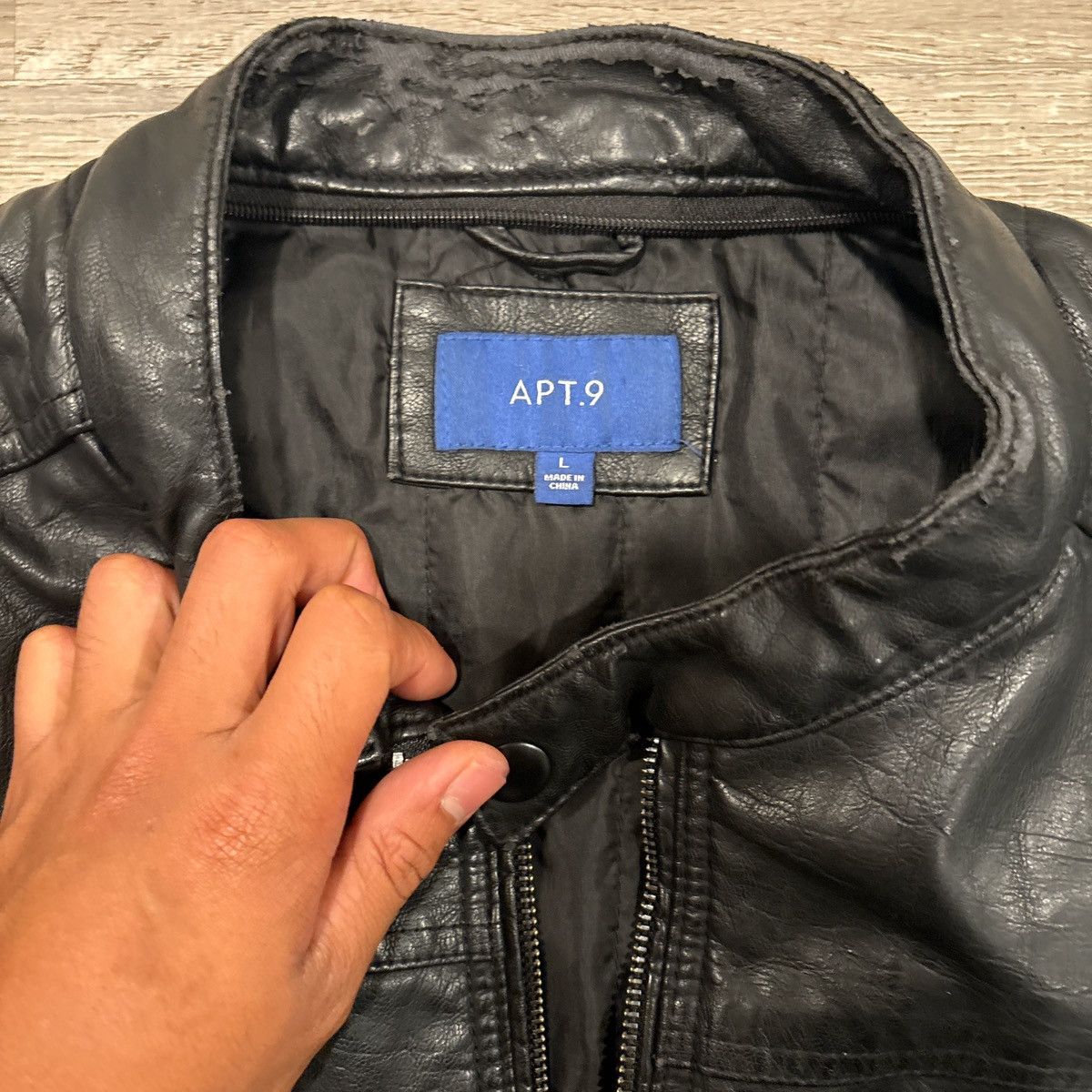 Apt. 9 Leather Black Jacket Size US L / EU 52-54 / 3 - 3 Thumbnail