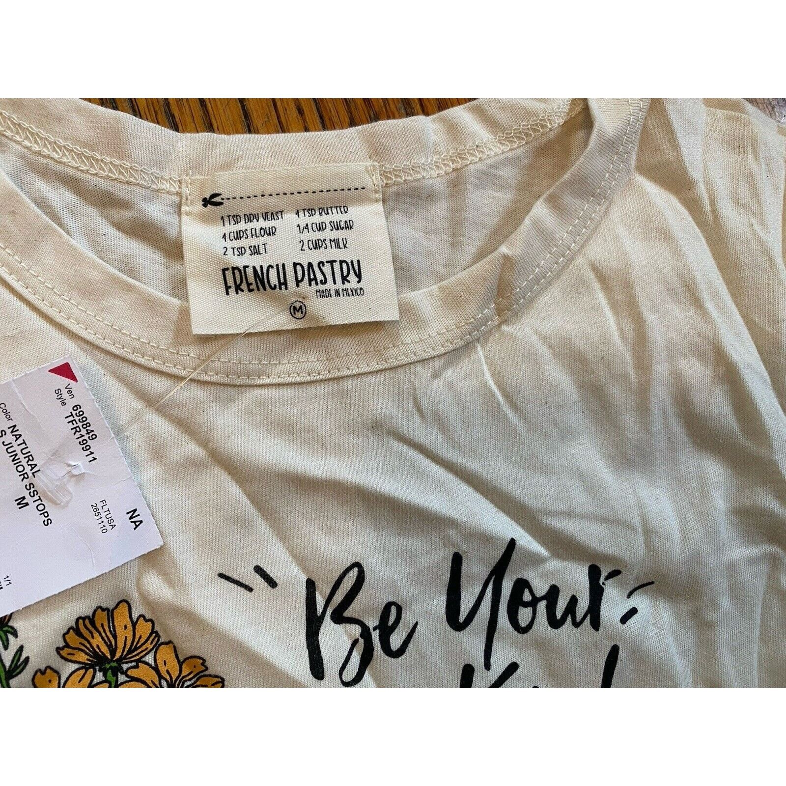 Other NWT T Shirt Women’s Junior Medium French Pastry Beige Size XS / US 0-2 / IT 36-38 - 2 Thumbnail