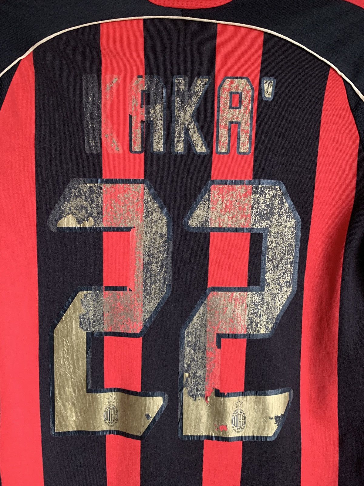 Adidas Ac Milan 2007 Home Football Shirt Adidas Soccer KAKA #22 Size US S / EU 44-46 / 1 - 7 Thumbnail