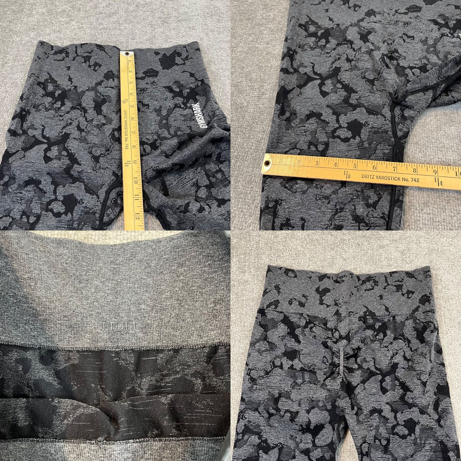 Gymshark Gymshark Leggings Womens XL 25" Gray Camo Athletic Workout Gym Lifting Size 40" / US 18 - 8 Thumbnail