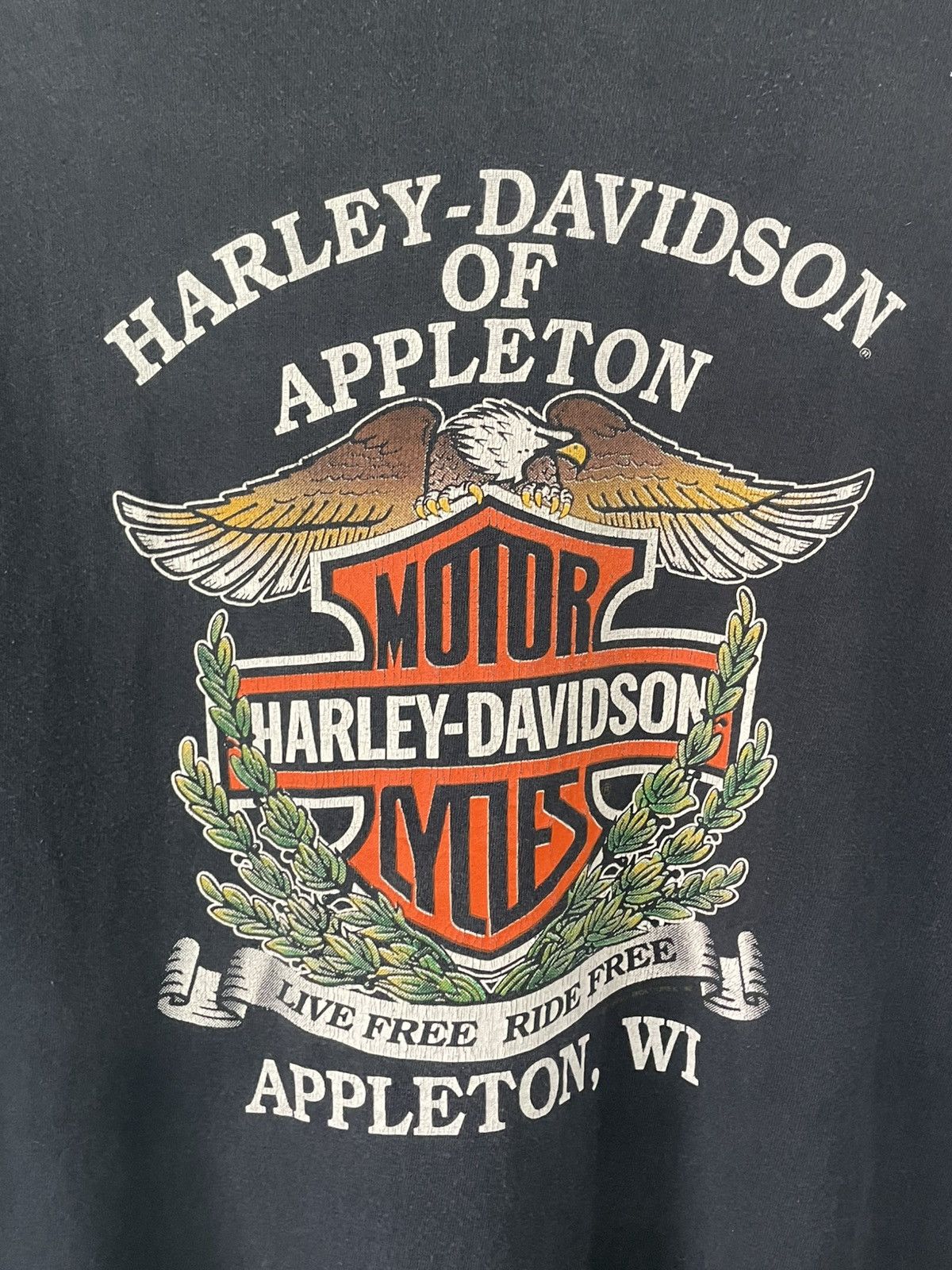 Harley Davidson 1990 Vintage Harley Davidson Tee Size US XL / EU 56 / 4 - 4 Thumbnail
