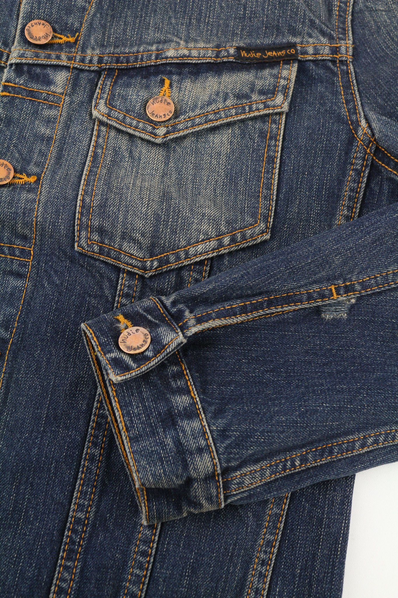 Nudie Jeans BILLY DARK AUTHENTIC DENIM S Blue Denim Jacket 80397 Size US S / EU 44-46 / 1 - 5 Thumbnail
