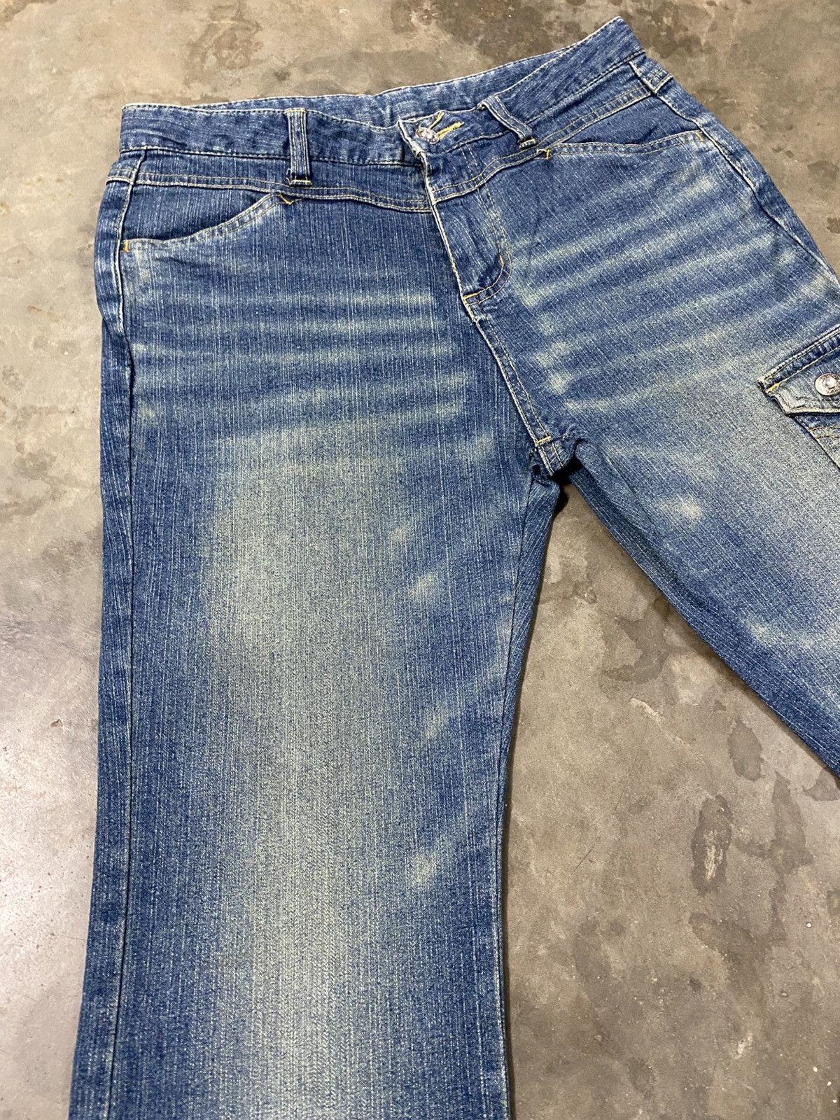 If Six Was Nine × Jean × Tornado Mart Flare Jeans Jouer Aux Pure Lady Swarovski Flared @205 Size 27" / US 4 / IT 40 - 4 Thumbnail