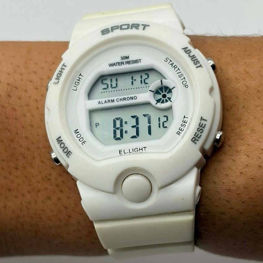Other White Sport Digital Men's Watch Size ONE SIZE - 1 Thumbnail
