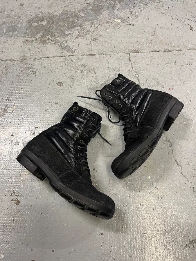 Moncler 2000s Moncler Black Suede Leather Puffer Boots Size US 8 / IT 38 - 3 Thumbnail
